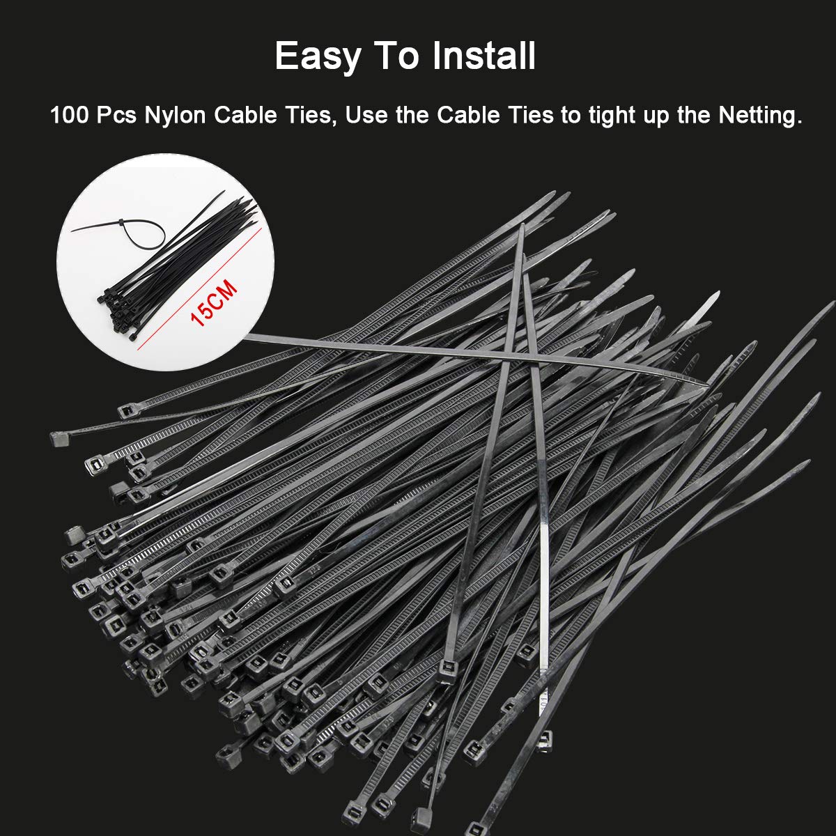 Coolrunner Anti-Bird Netting, 33FT x 16.4FT Bird Net, Nylon Garden Netting