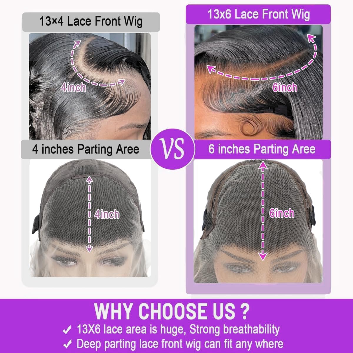 30 Inch Body Wave Lace Front Wigs Human Hair 250% Density 13x6 HD Transparent Lace Front Wigs Human Hair Pre Plucked Brazilian Virgin Human Hair Wigs for Women Glueless Lace Frontal Wig Natural Black