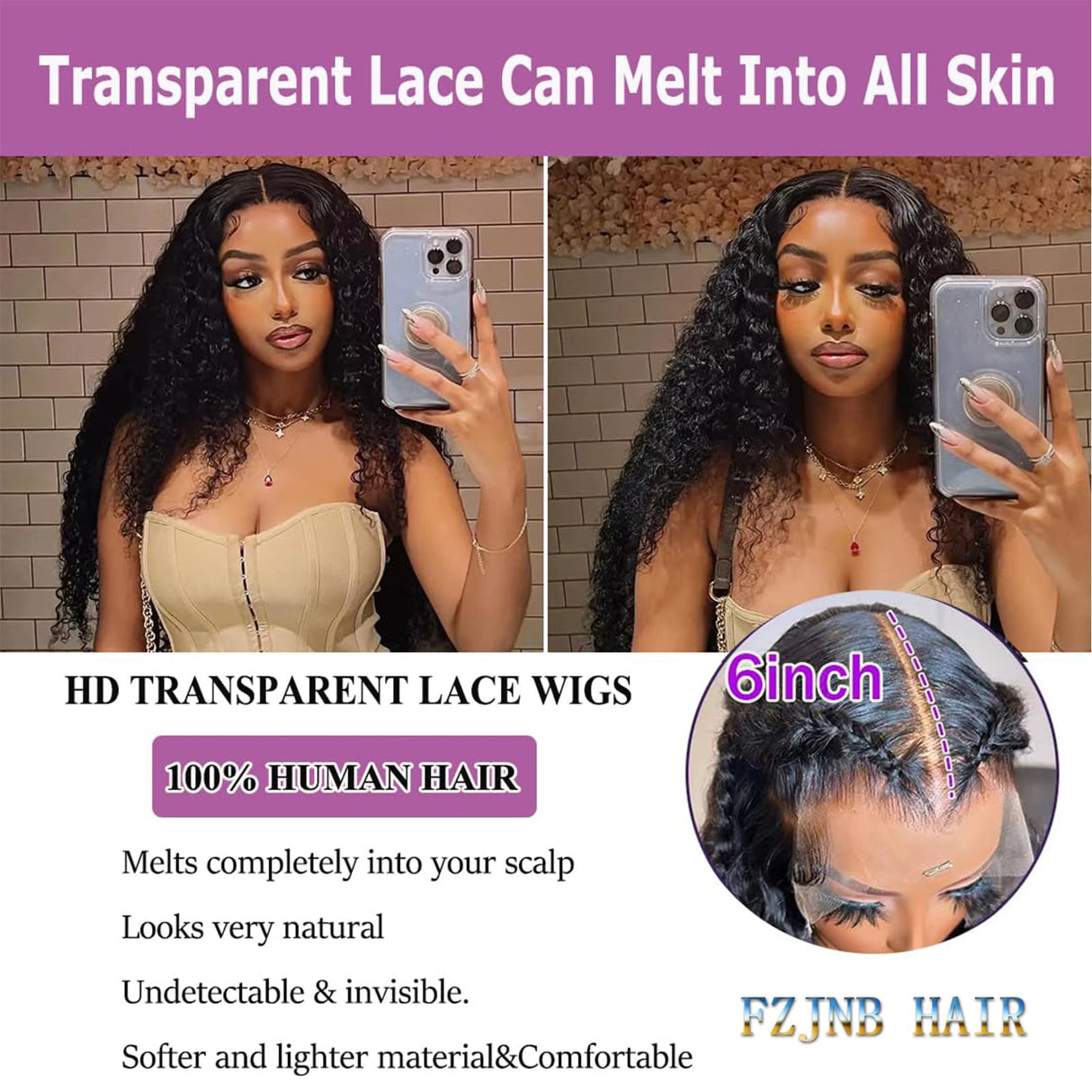 30 Inch Deep Wave Lace Front Wigs Human Hair 13x6 HD Lace Front Wigs Human Hair Pre Plcked Curly Human Hair Wig for Women 200% Density Water Wave Lace Front Wigs Human Hair With Baby Hair