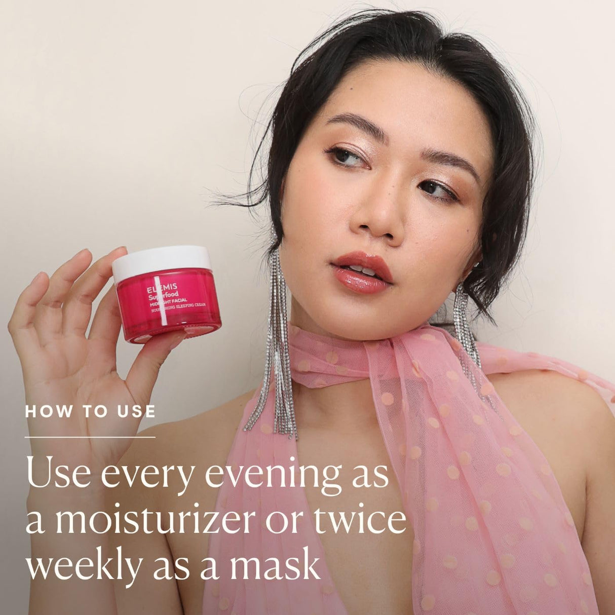 ELEMIS Superfood Midnight Facial 50ml, Moisturizer Face Cream, Hydrating Face Moisturizer for Dry Skin, Firming Facial Cream, Camu Camu & Vitamin C Cream