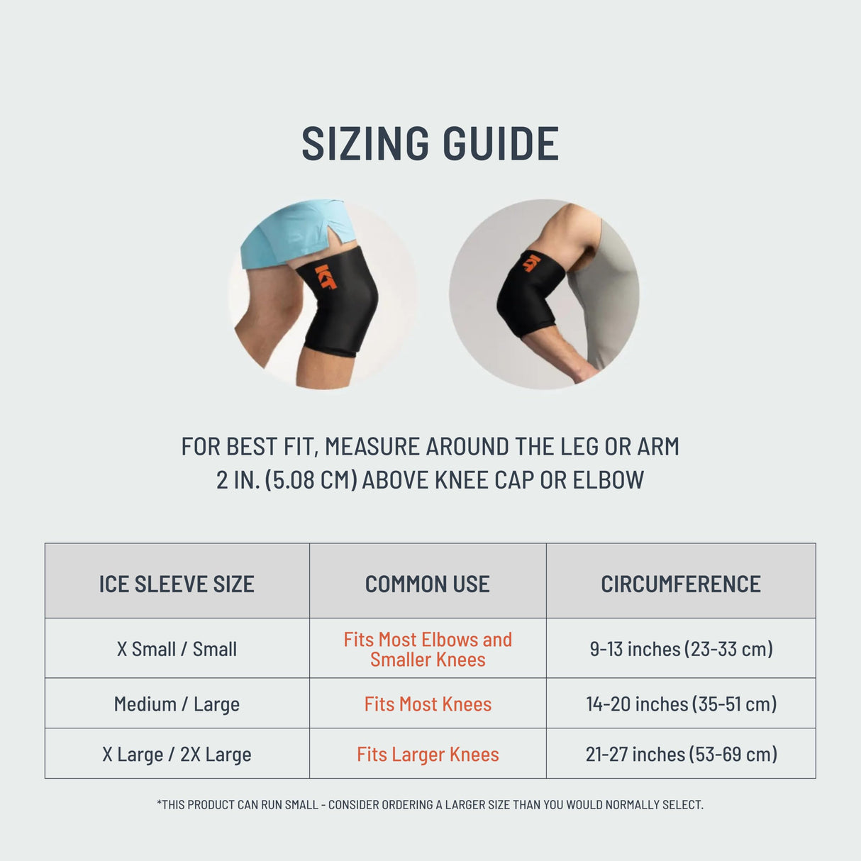 KT Health, Size M/L, Ice Sleeve and Universal Bag, Direct 360 Degree Cooling and Compression
