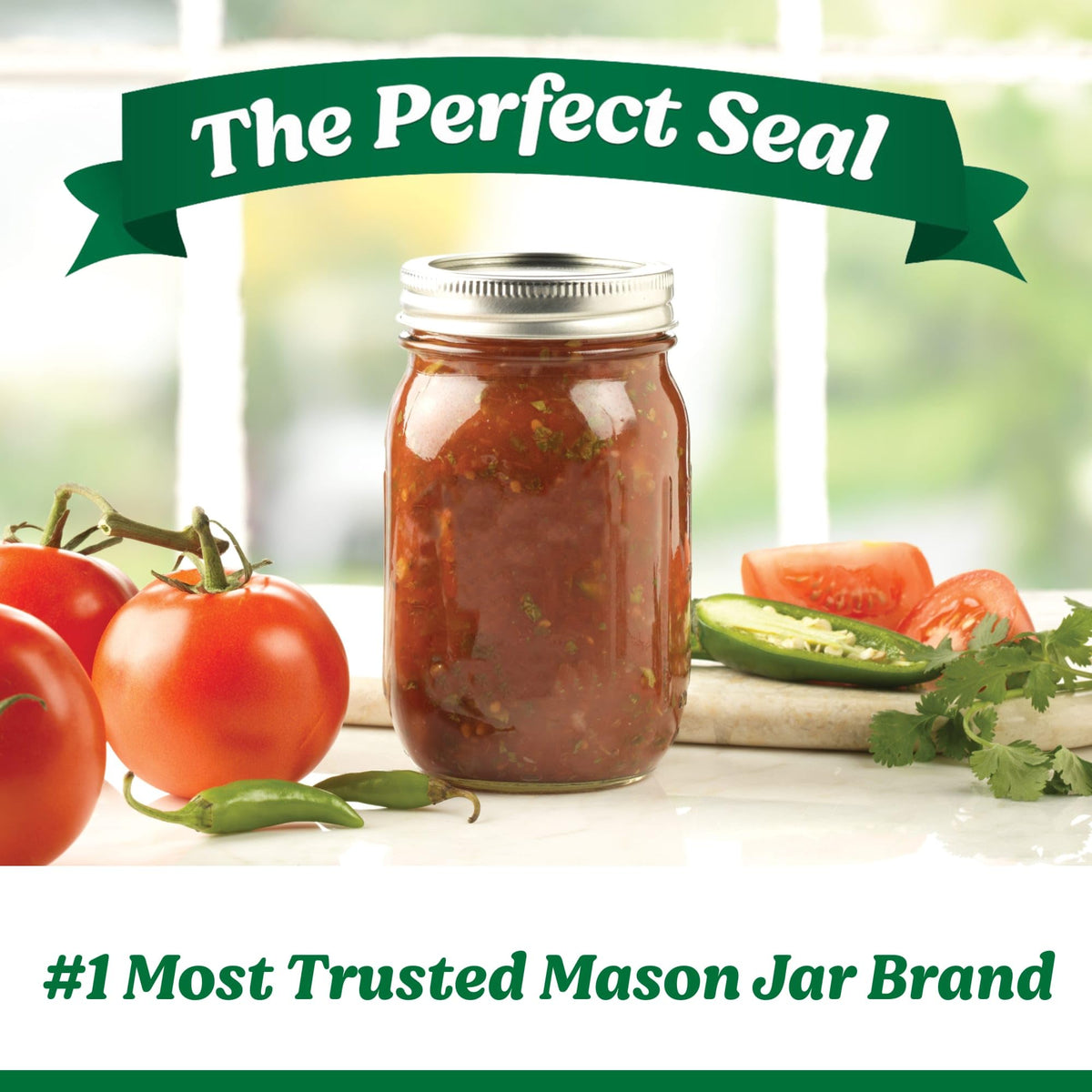 Ball Regular Mouth Pint Glass Mason Jars, 16oz, 8-Count