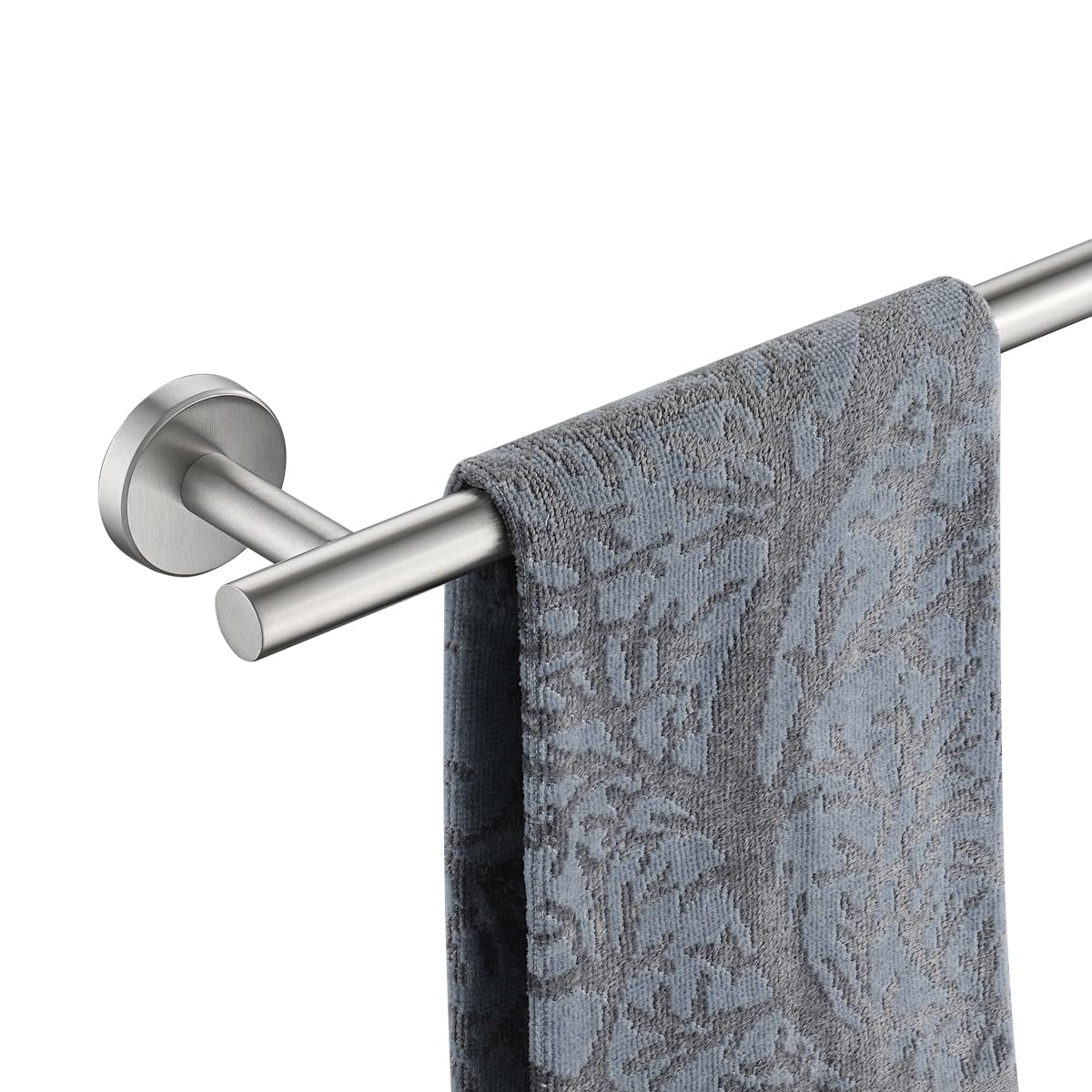 JQK Bath Towel Bar, 33 Inch 304 Stainless Steel Thicken 0.8mm Single Towel Rack for Bathroom, Towel Holder Brushed Finished Wall Mount, Useable Length 30 Inch, TB110L30-BN