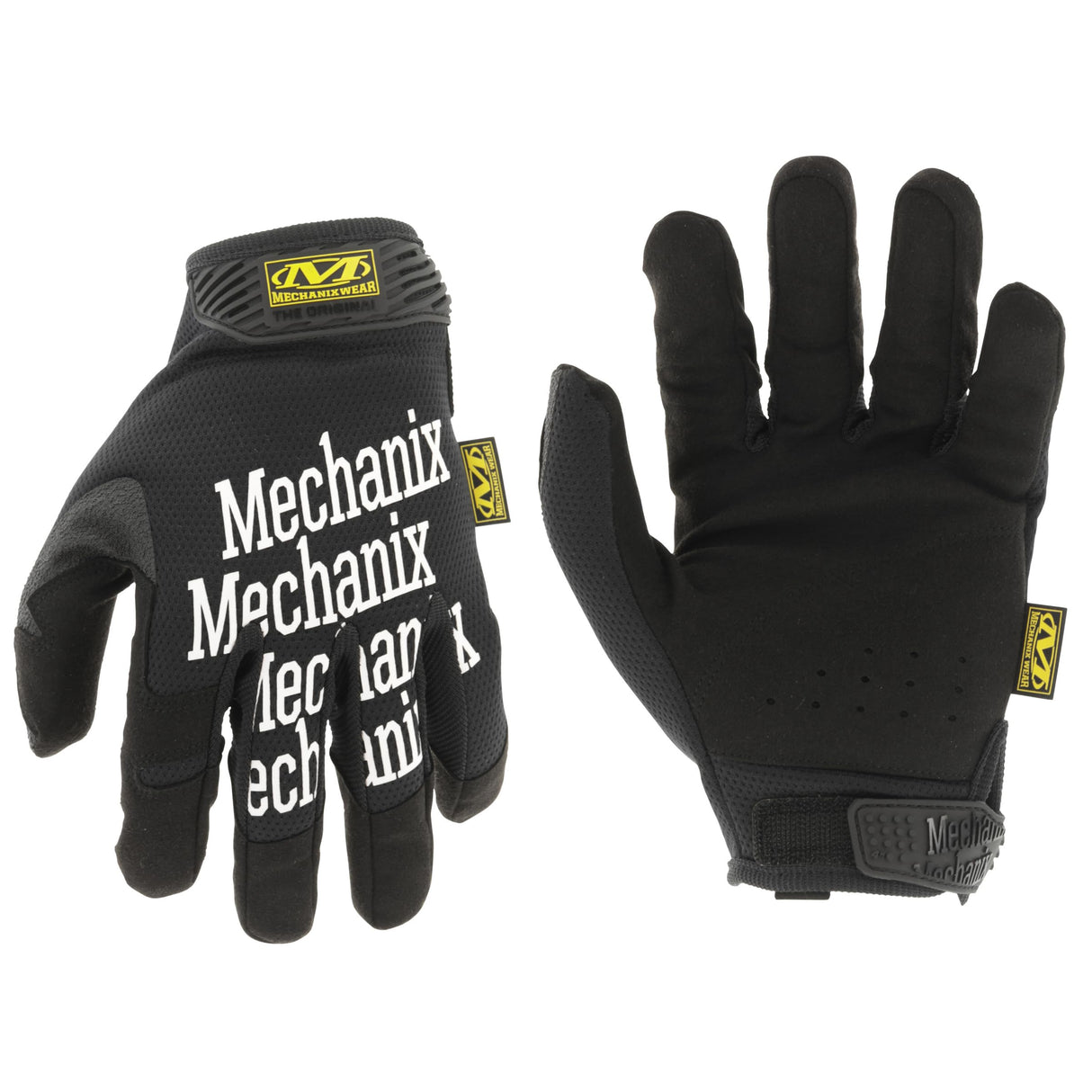 Mechanix Wear Original Work Gloves - Multi-Purpose Outdoor Work Gloves - Secure Fit - Durable & Machine Washable - Breathable & Comfortable - X-Small - Black