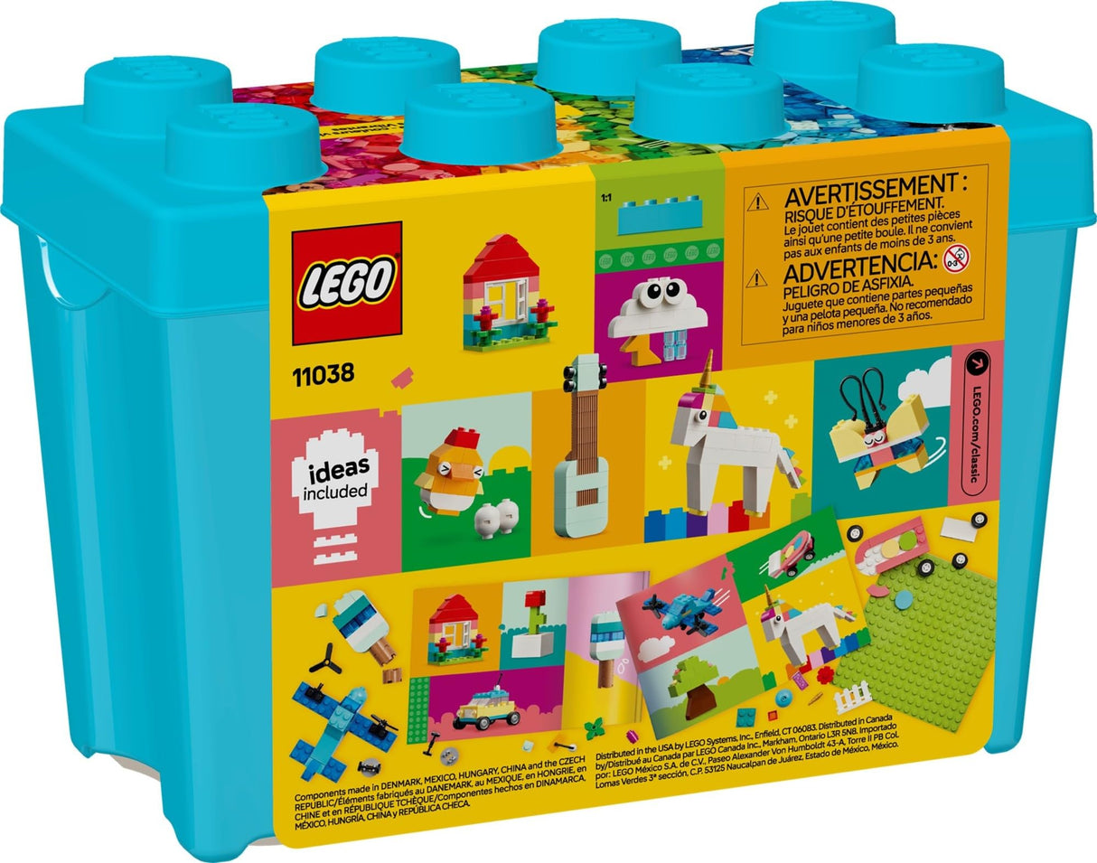 LEGO Classic Vibrant Creative Brick Box Building Blocks - Sensory & Learning Toys for Boys & Girls, Ages 4+ Years - Pretend Play Preschool Toys - Gift for Christmas - 11038