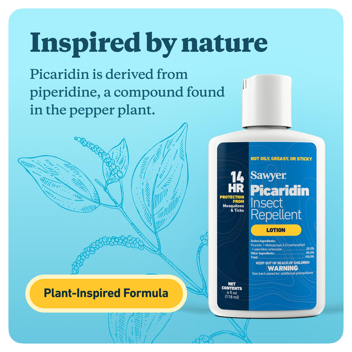 Sawyer Products SP5642 20% Picaridin Insect Repellent, Lotion, 4-Ounce, Twin Pack,White