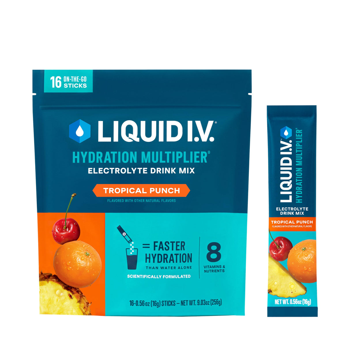 Liquid I.V.® Hydration Multiplier - Acai Berry | Electrolyte Powder Drink Mix | 1 Pack (16 Servings)