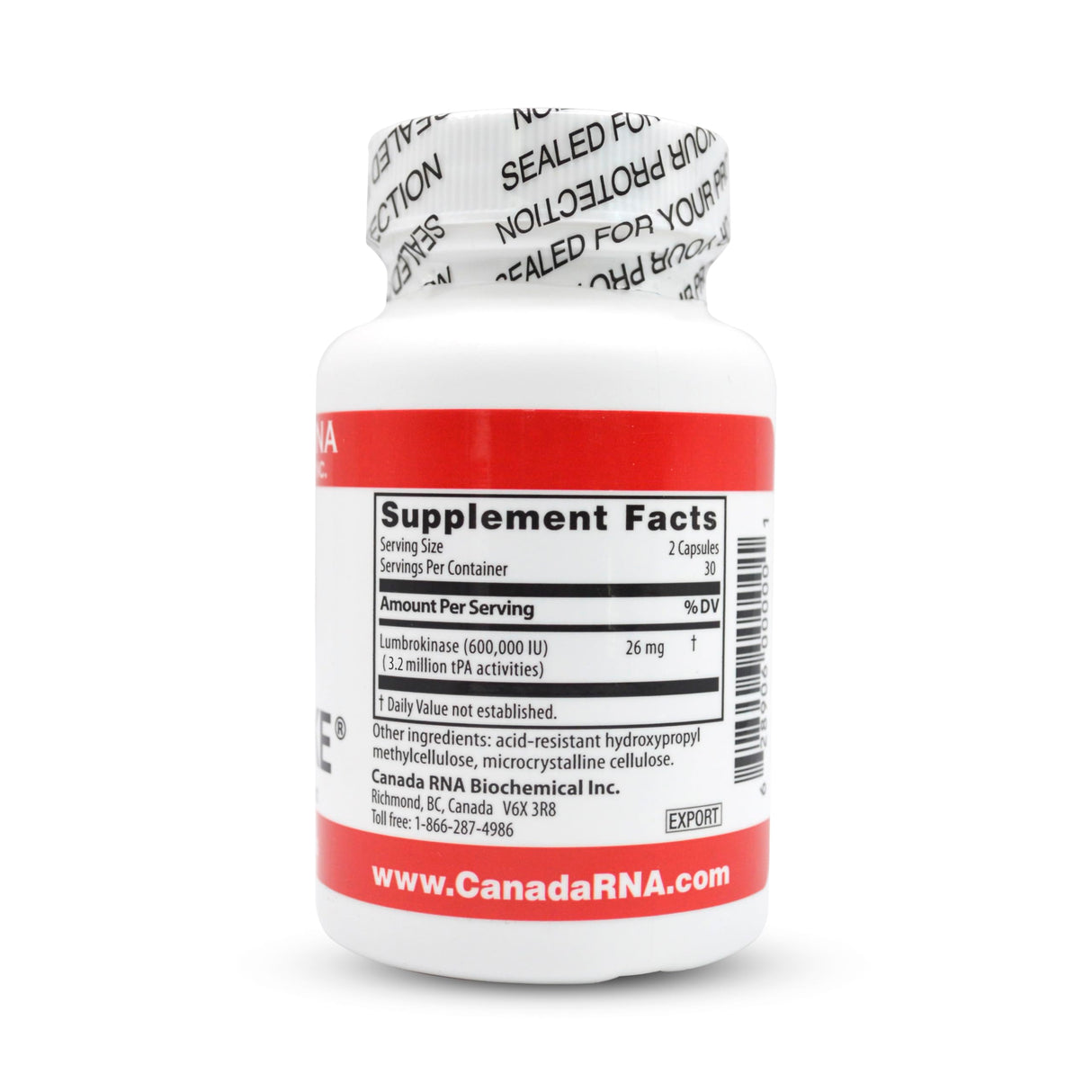 Boluoke Canada RNA (Lumbrokinase) 60 Capsules