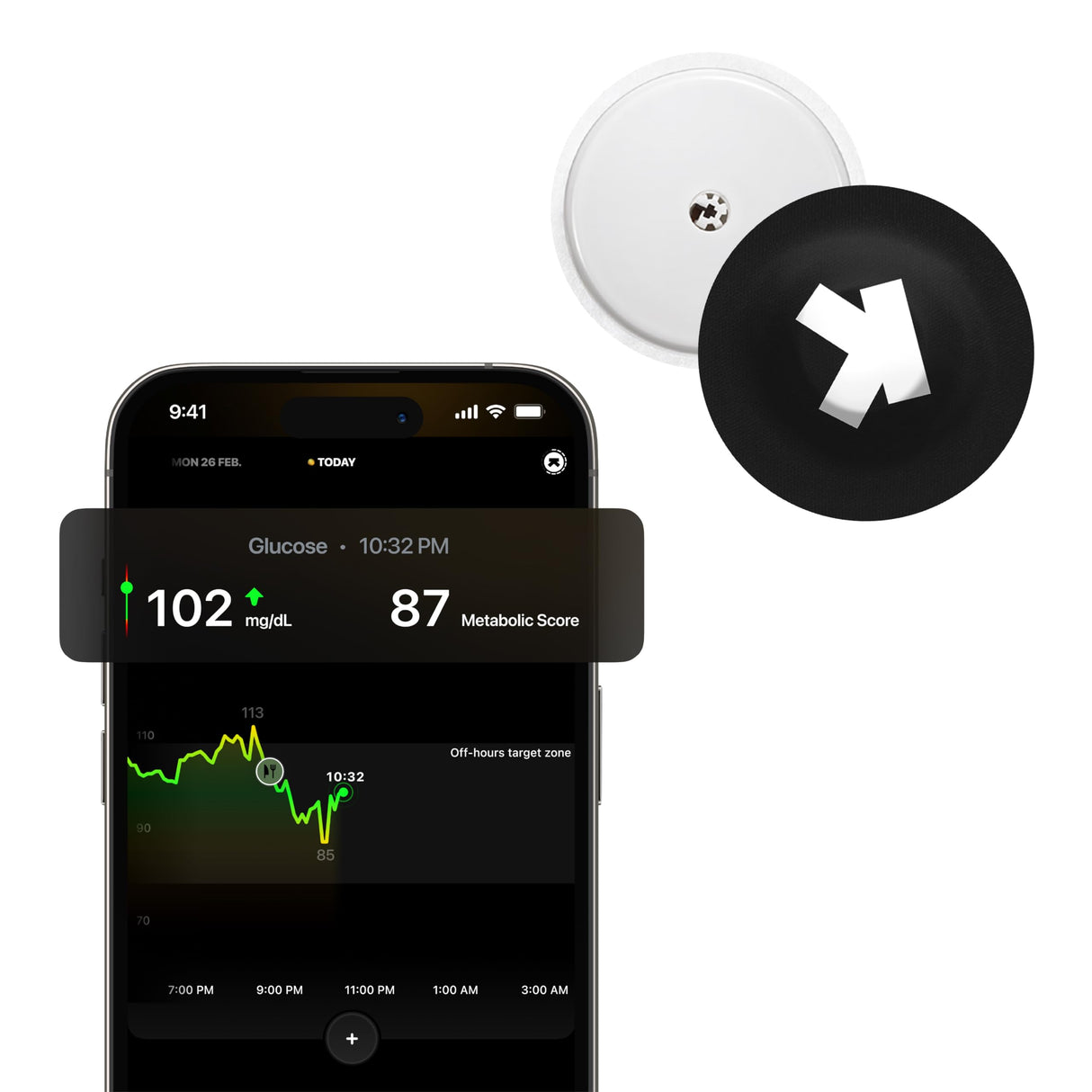 Ultrahuman M1 Live | Smart Glucose Tracking via App | Enhance Your Lifestyle, optimise Your Diet and Fuel Your Workouts | 24/7 Glucose Tracking with Advanced Freestyle Libre 2 CGM Sensors - 1 CGM