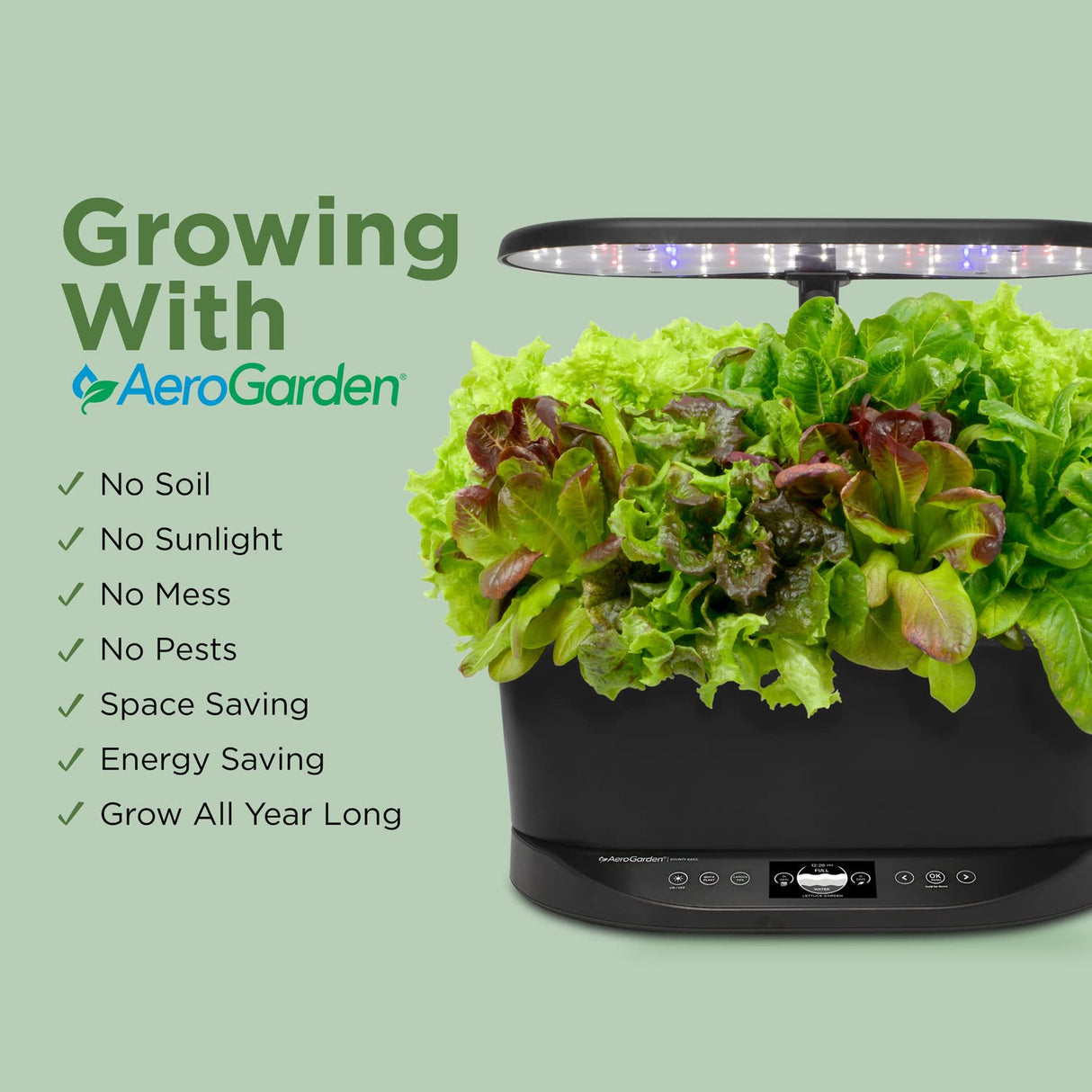 AeroGarden Bounty Basic, Black