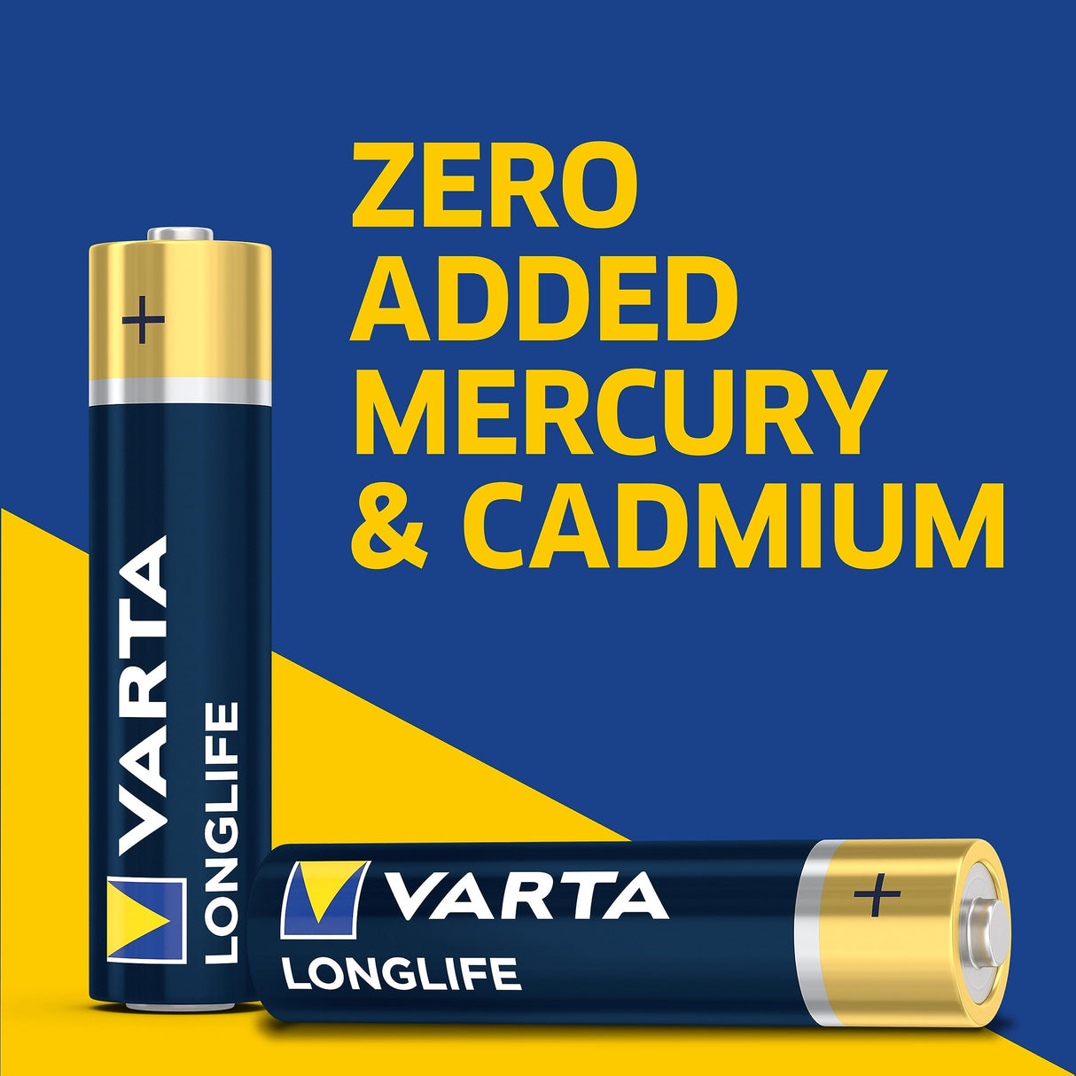 VARTA Longlife AA Batteries (100 Pack), Alkaline Triple A Battery