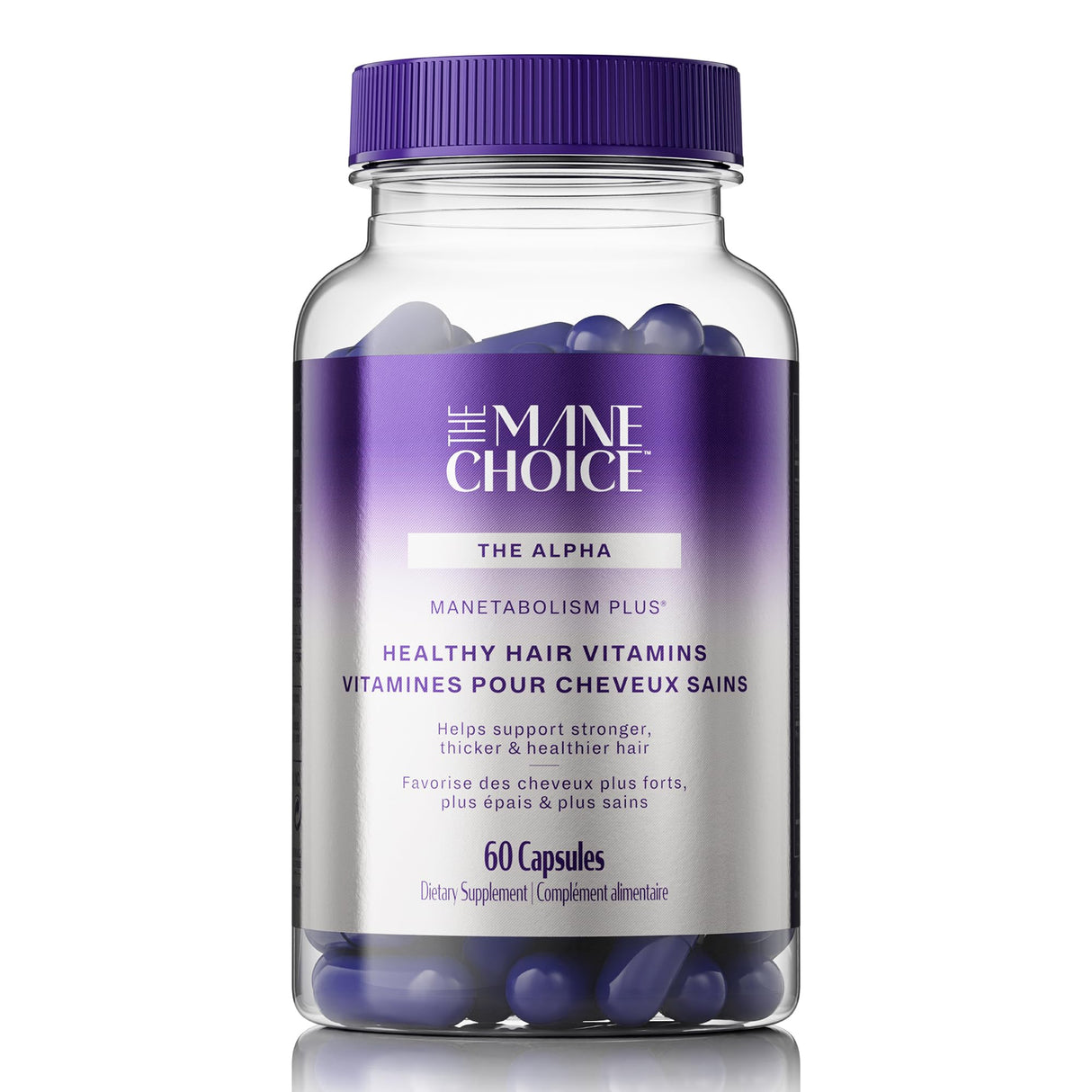 The Mane Choice MANETABOLISM Plus Healthy Hair Growth Vitamins - Supplements for Longer, Thicker, Healthier Hair - Hair Skin & Nails Vitamins for Women & Men (60 Capsules) Packaging May Vary