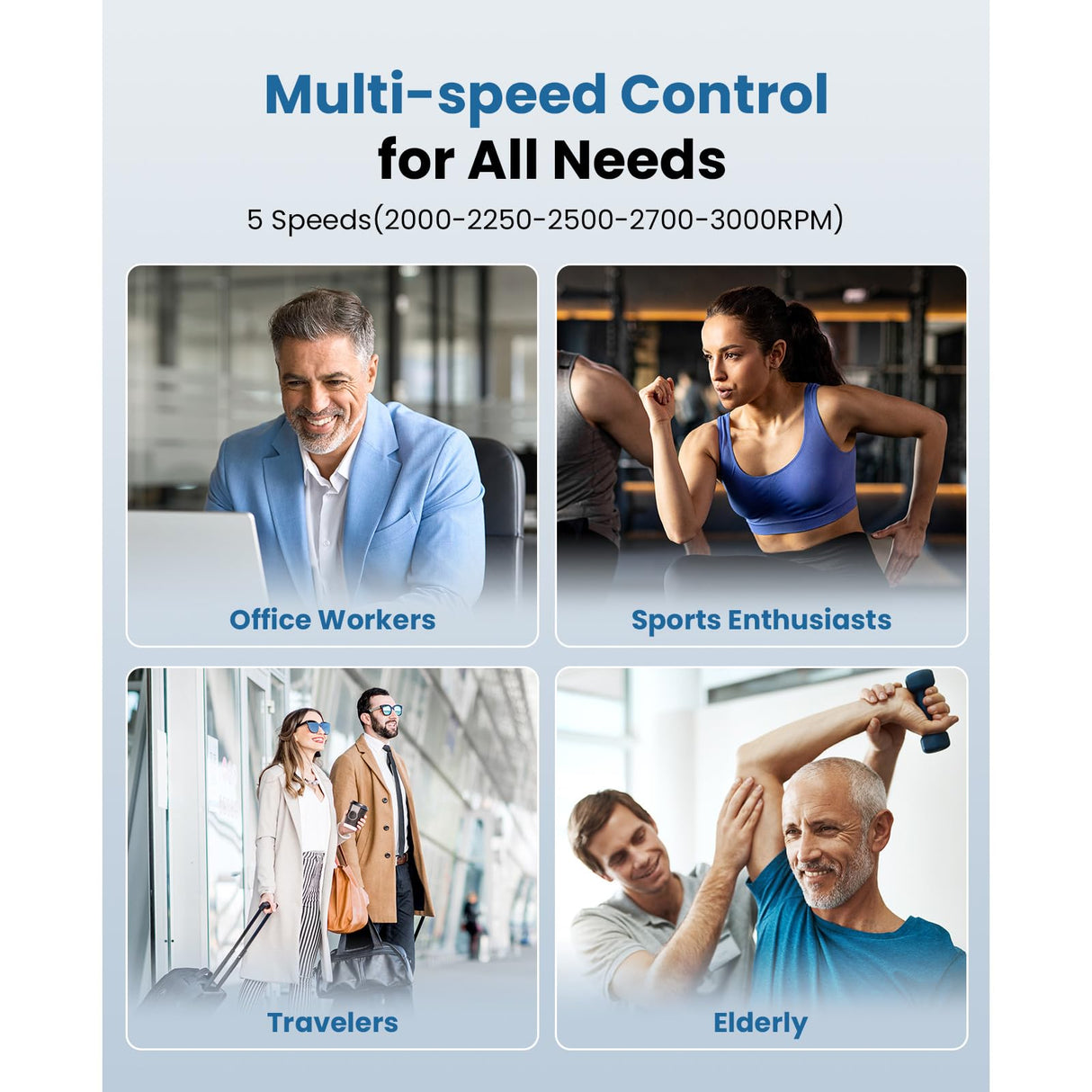 BOB AND BRAD M7 Plus Mini Massage Gun with Heat, Pocket-Sized Heated Deep Tissue Massager, Portable Percussion Muscle Travel Massager Gun, Ultra Light Small & Quiet Massage Gun, FSA and HSA Eligible