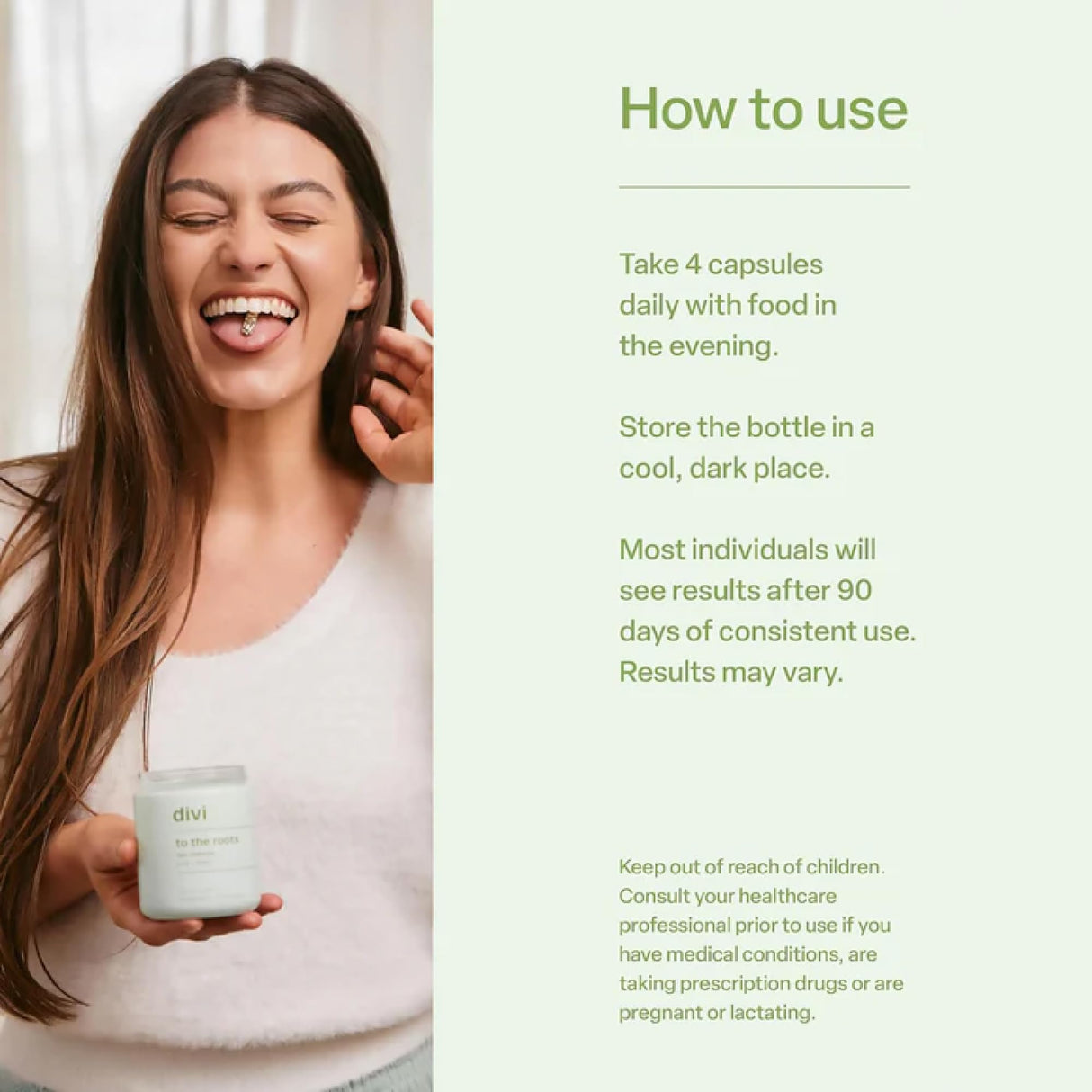 divi Hair Vitamins for Women and Men - Made with Clean and Science-Backed Ingredients to Grow + Thicken - Create a Healthy Hair Environment - 30 Day Supply, 120 Count