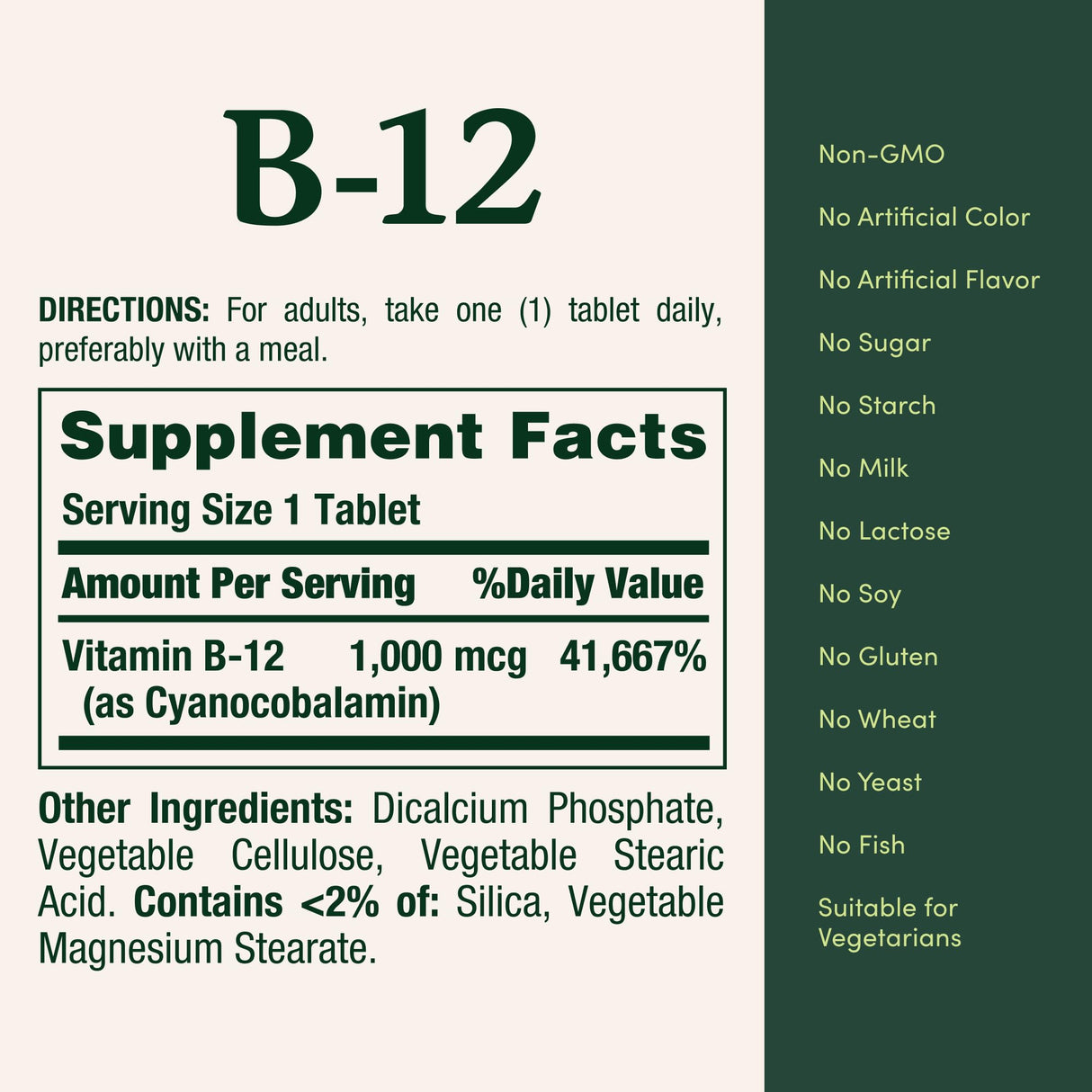 Nature's Bounty Vitamin B12 1000 mcg Supplements,Supports Energy Metabolism,200 Ct,(Pack of 2)