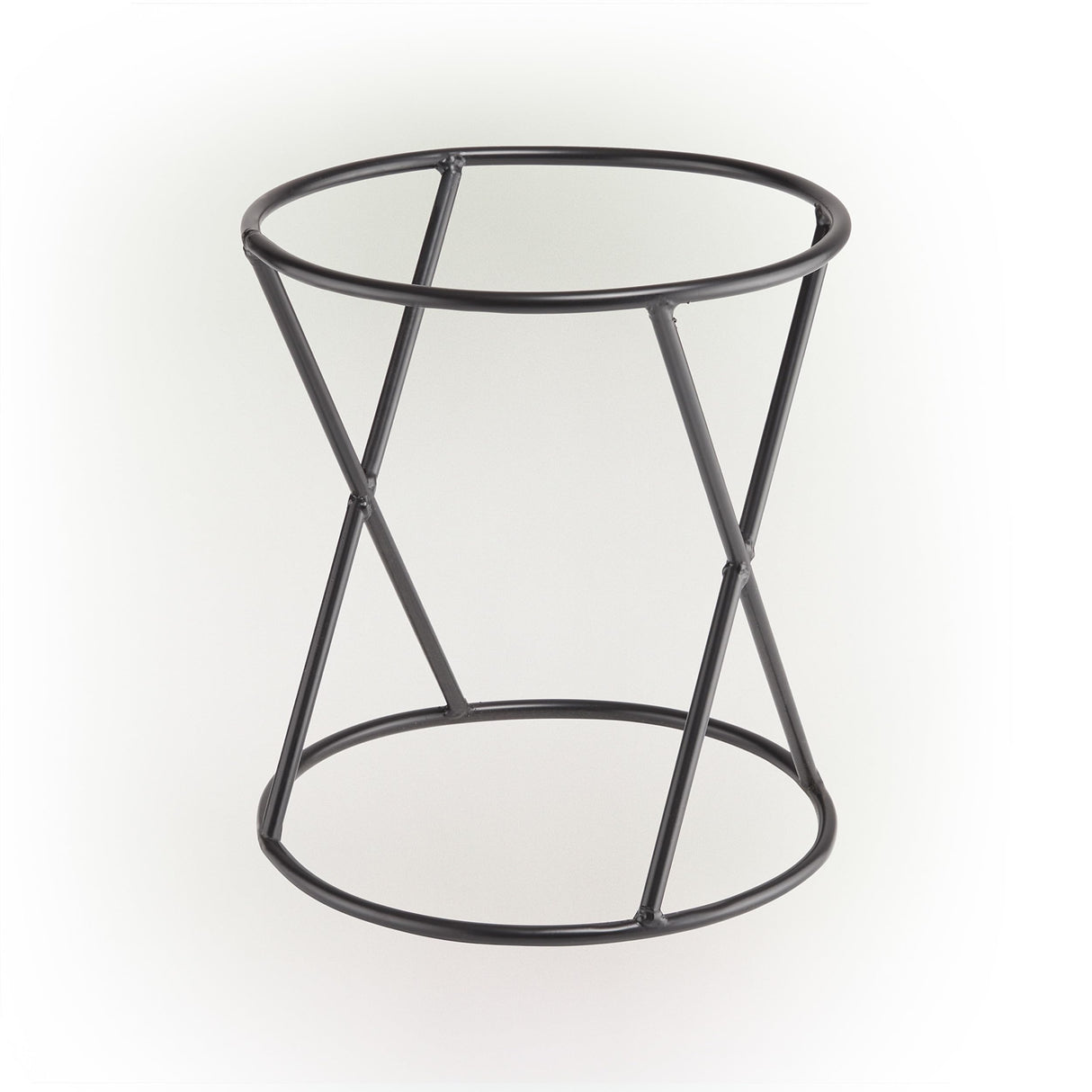 Alpine Corporation 11 Inch Tall Indoor Outdoor Gazing Globe Metal Display Stand, Black