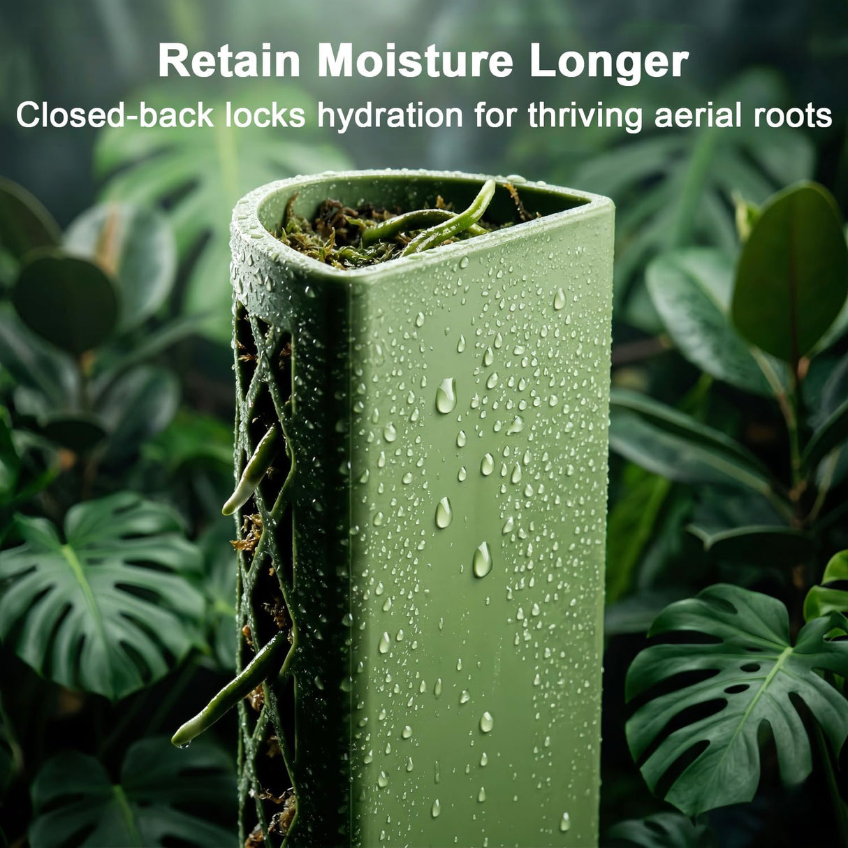 Moss Pole Monstera Plant Support: 40" Stackable Kit for Climbing Vines