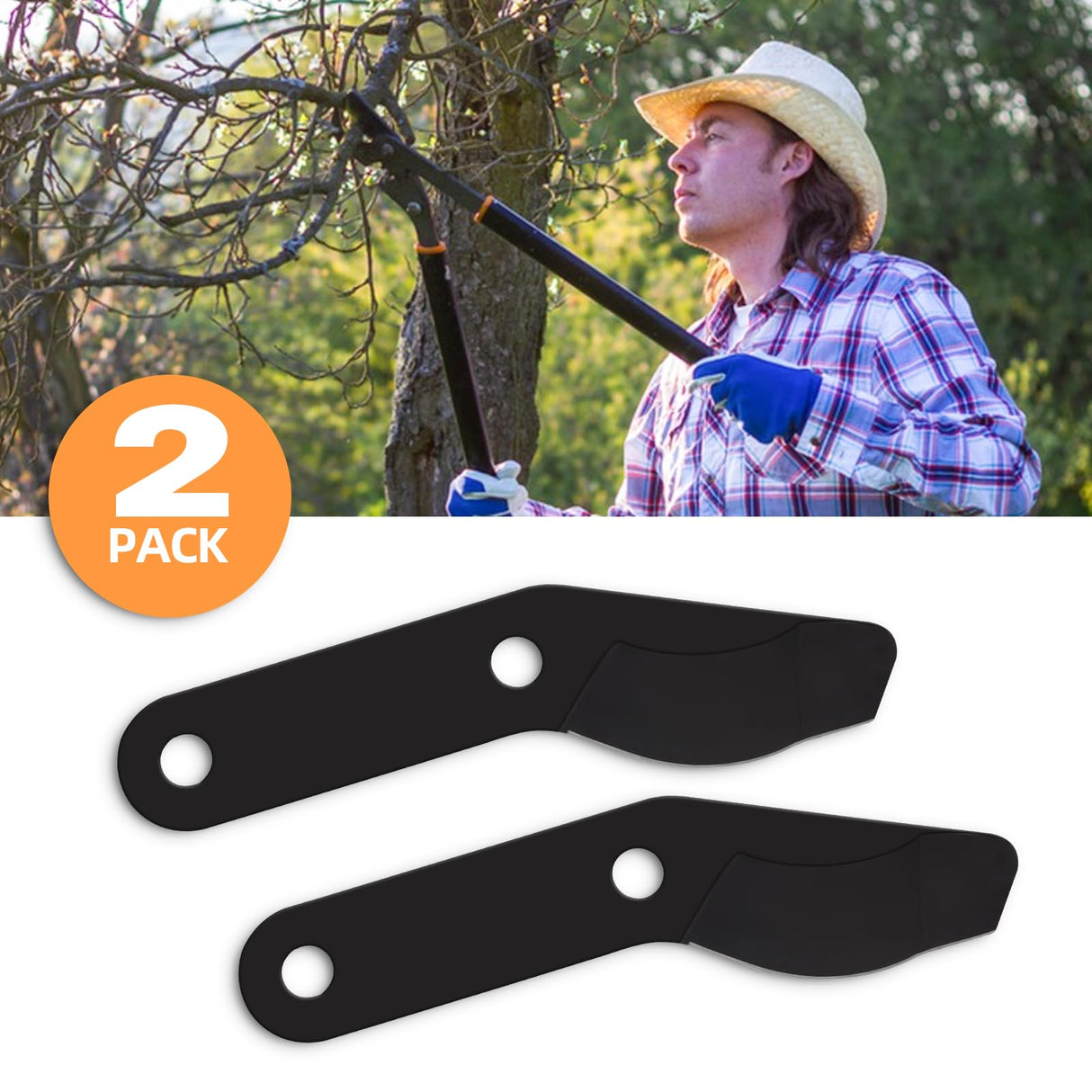 2 PCS Steel Blade for Fiskars Replacement 32" PowerGear 2