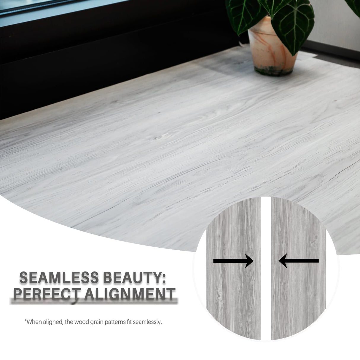 auxua Wood Grain Peel and Stick Floor Tiles – 11.8” Width, Full Roll Length of 394" – Versatile Design for Any Space, Light Color Self Adhesive Vinyl Flooring, Waterproof and Non-Slip Features