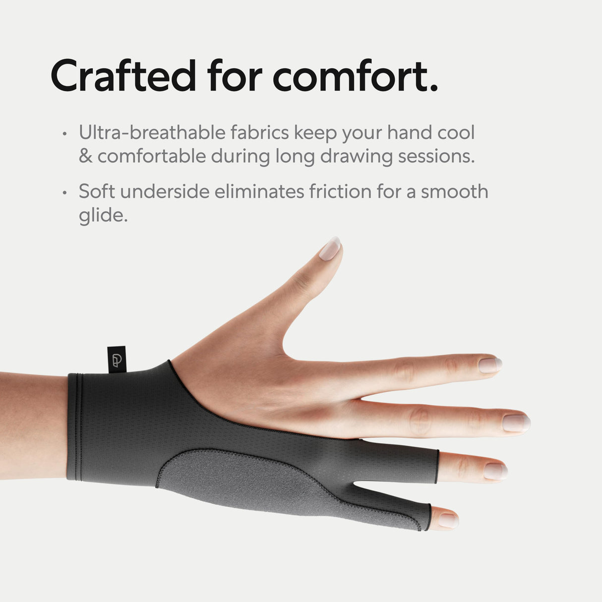 Paperlike® Drawing Glove for iPad - Artist Glove for Drawing on Tablets (Right and Left Hand; 3 Sizes: S, M, L)