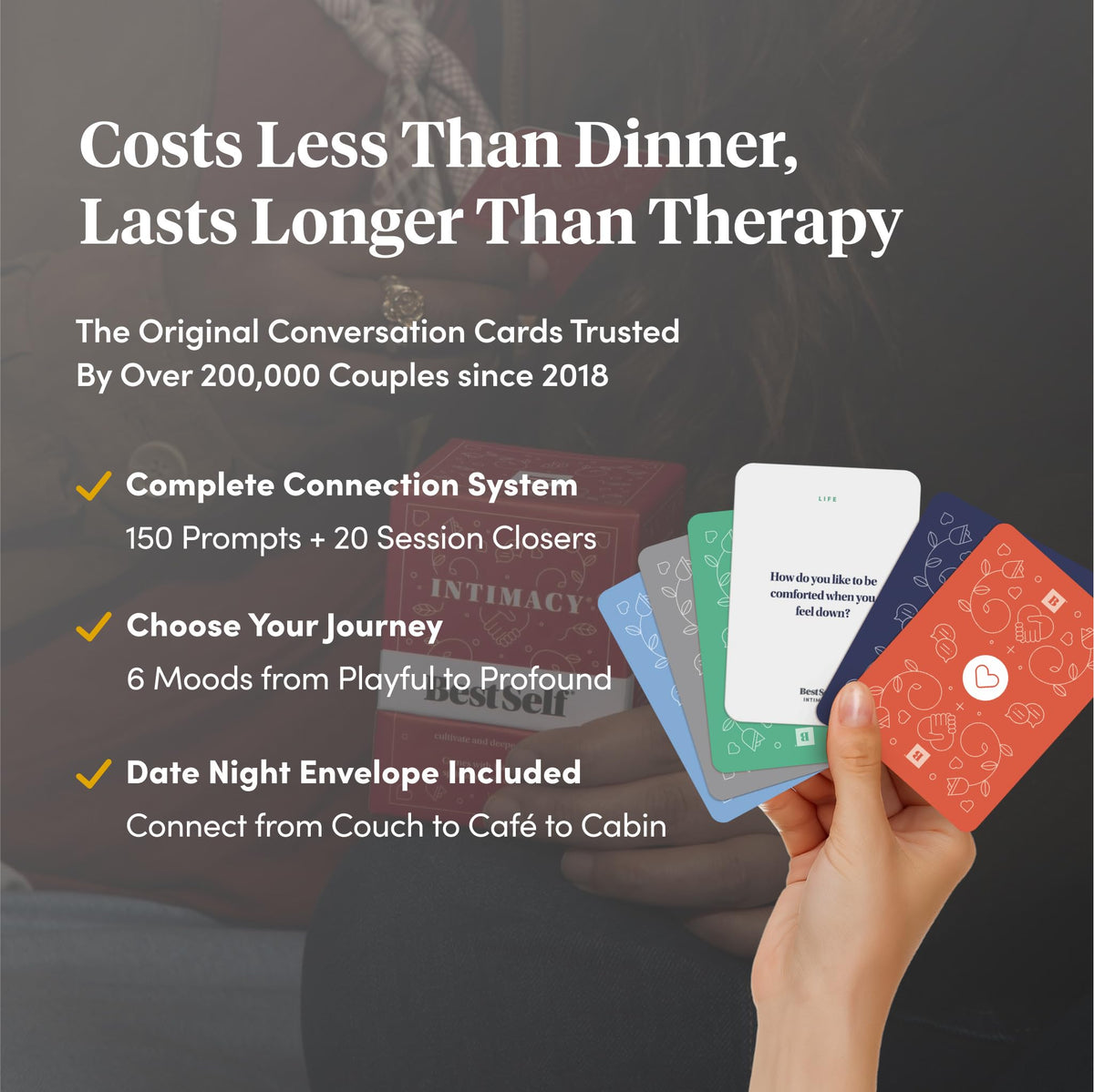 BestSelf Intimacy Deck โ 170 Conversation Cards for Couples