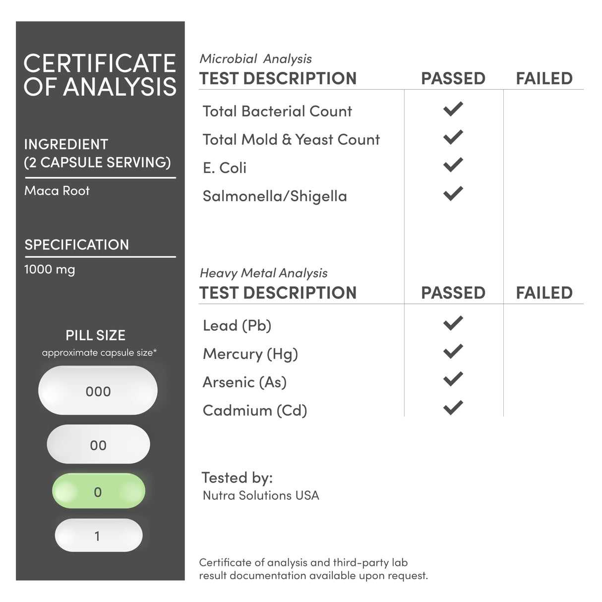 Maca Root Capsules for Women and Men, 300 Count (1,000mg of Black, Red, Yellow Maca Powder per Serving) Grown in Peru (for Energy, Performance, Motivation) by Double Wood