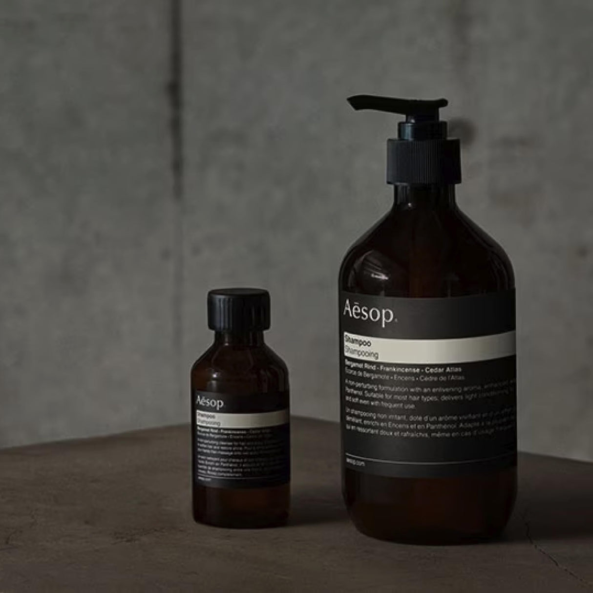 Aesop Shampoo | Soften Hair, Restore Shine | Bergamot Rind, Frankincense, Cedar Atlas | 16.9 oz / 500mL