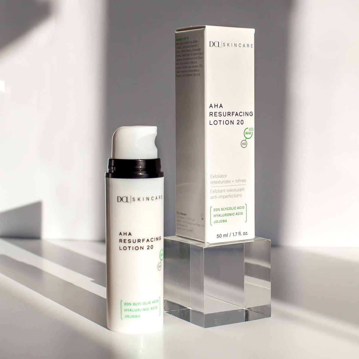 DCL Skincare AHA Resurfacing Lotion 20 with 20% Glycolic Acid, 1.7 Fl oz