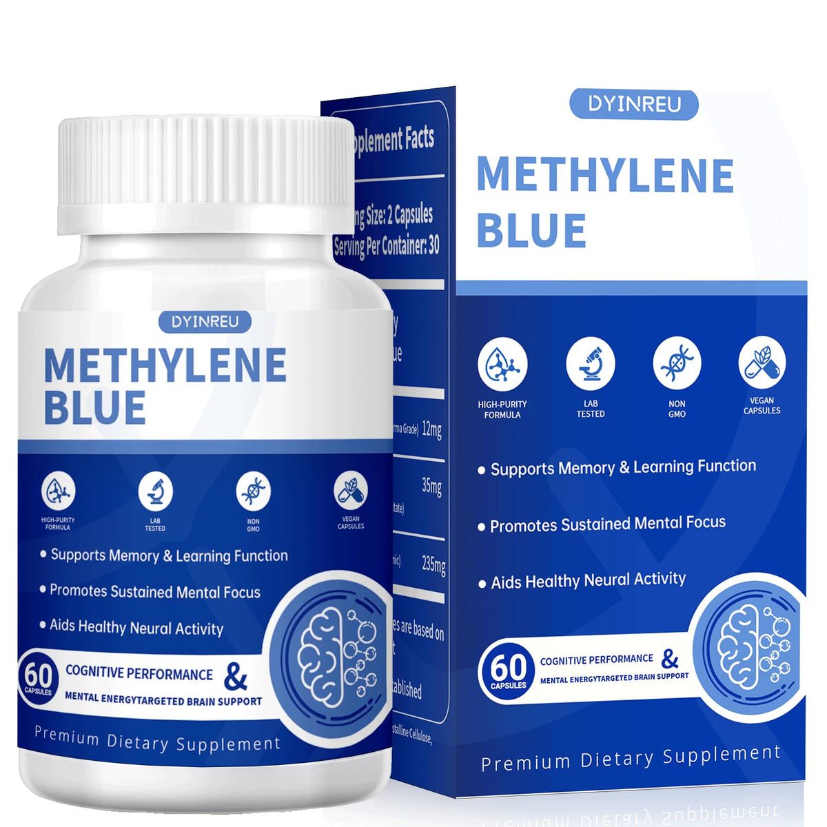 Methylene Blue Capsules & Tinctures Bundle Pack – Cognitive Support & Cellular Energy Boost