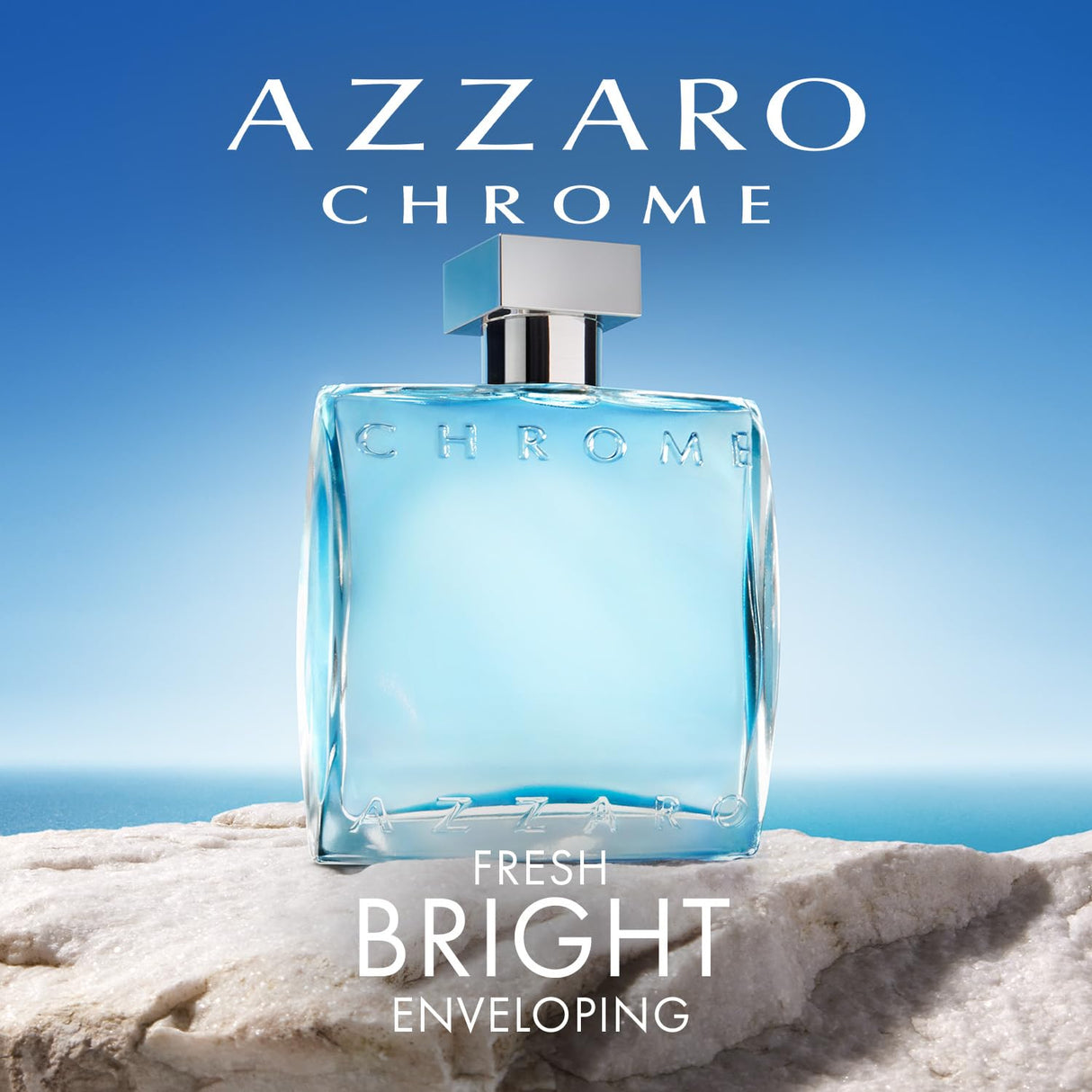 Azzaro Chrome Men's Aquatic Citrus, Woody, Musky Cologne - Travel Size