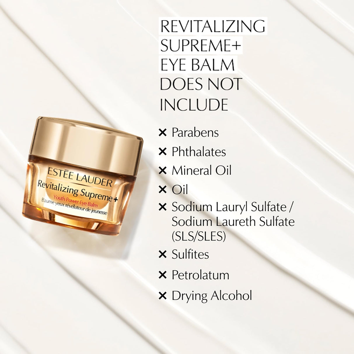 Estée Lauder Revitalizing Supreme+ Youth Power Hydrating Under Eye Balm with Hyaluronic Acid, 0.5 Ounce