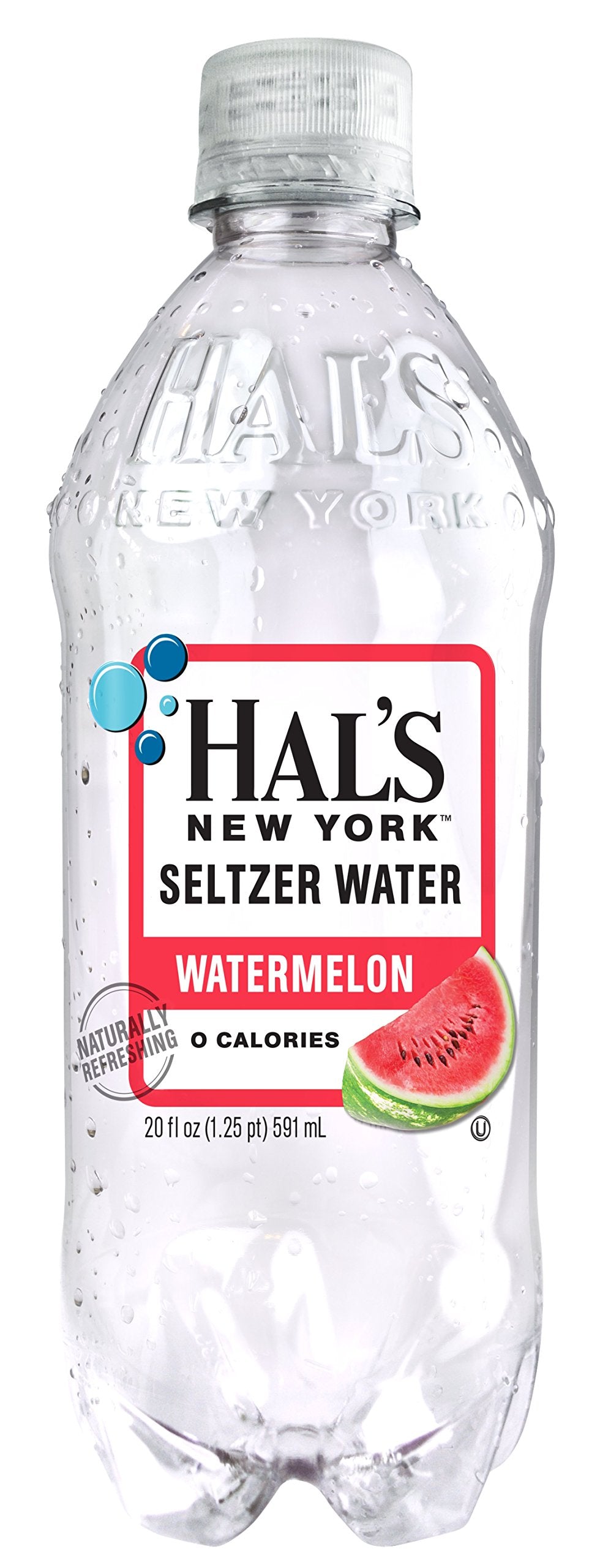 Hal's New York Seltzer Water Variety Flavor Pack, 20 ounces (24 Pack)