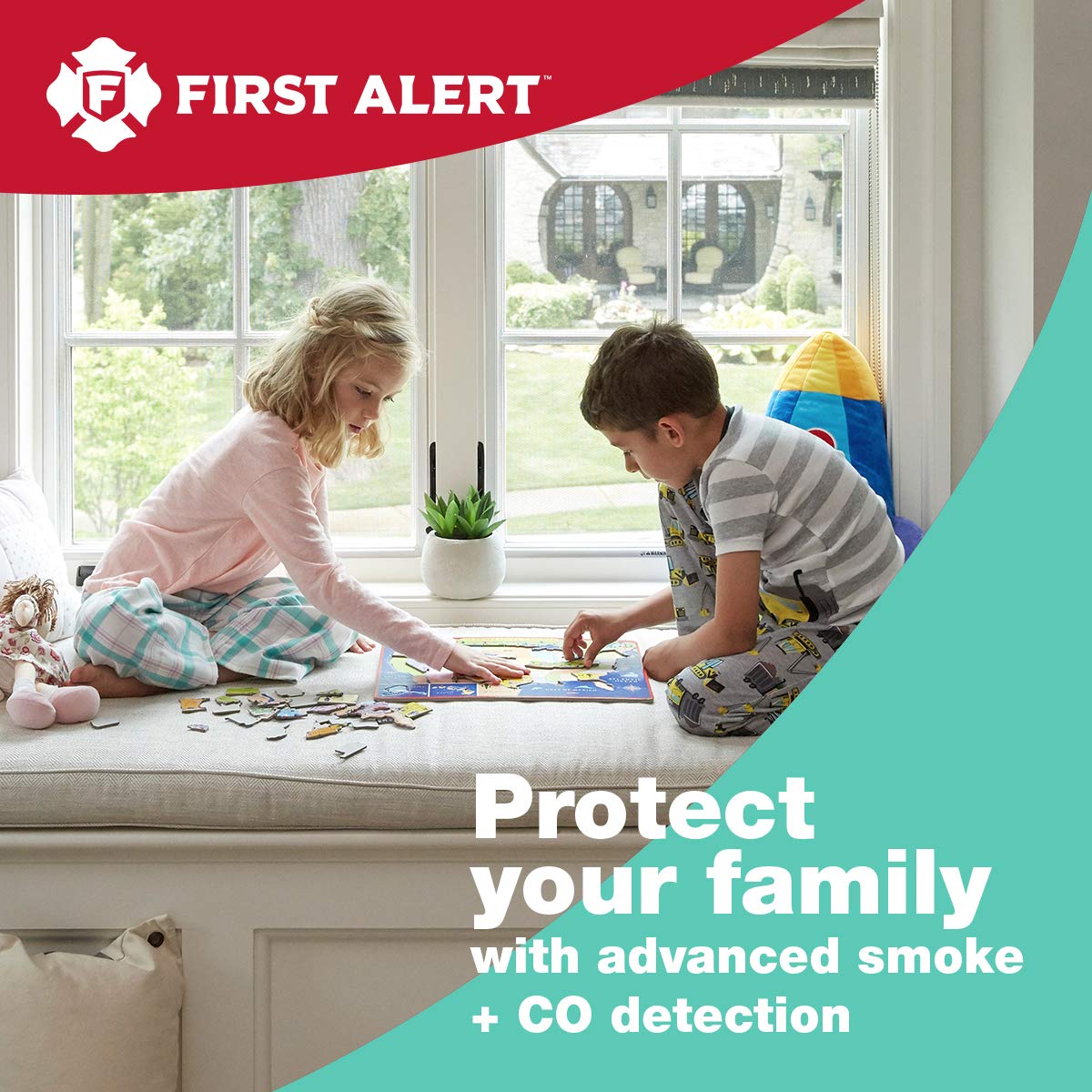First Alert BRK SC7010B-6 Hardwired Smoke and Carbon Monoxide (CO) Detector with Battery Backup, 6-Pack,White
