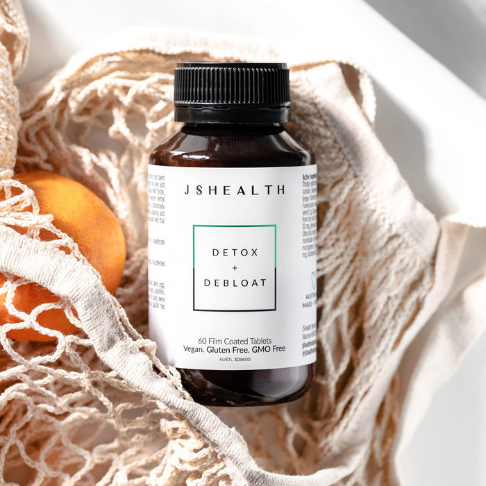 JSHealth Vitamins Detox and Debloat Liver Health Formula | Liver Detox Pills | Debloating Formula with Milk Thistle, Turmeric, Fennel | Liver Cleanse Supplement (60 Tablets)