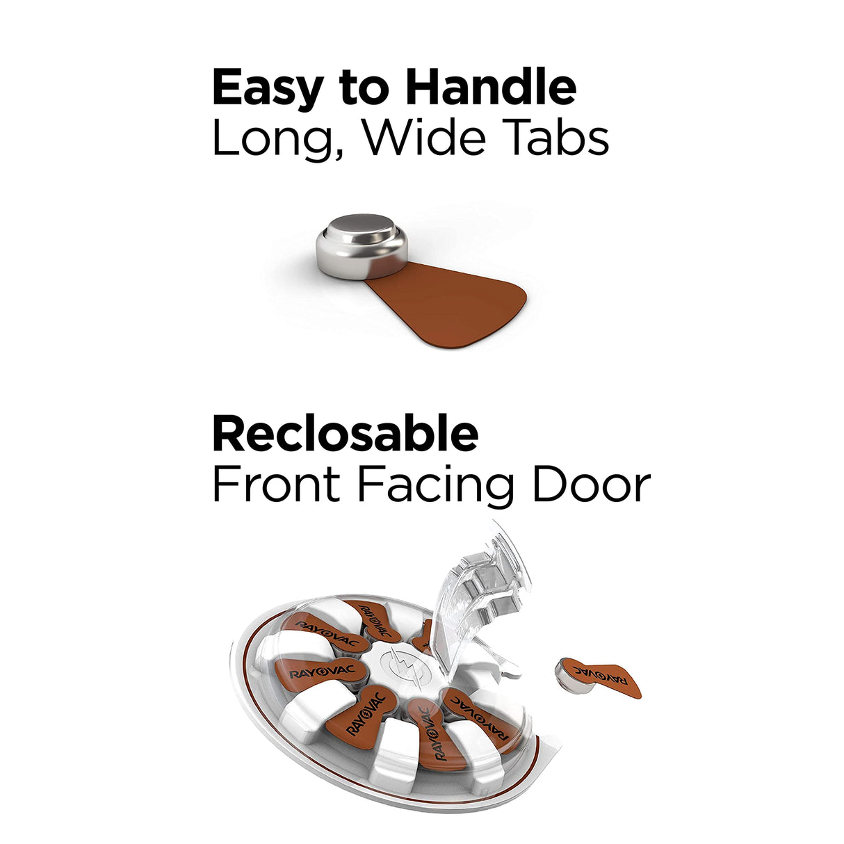 Rayovac Hearing Aid Batteries Size 312 for Advanced Hearing Aid Devices, 8 Count (Pack of 7)