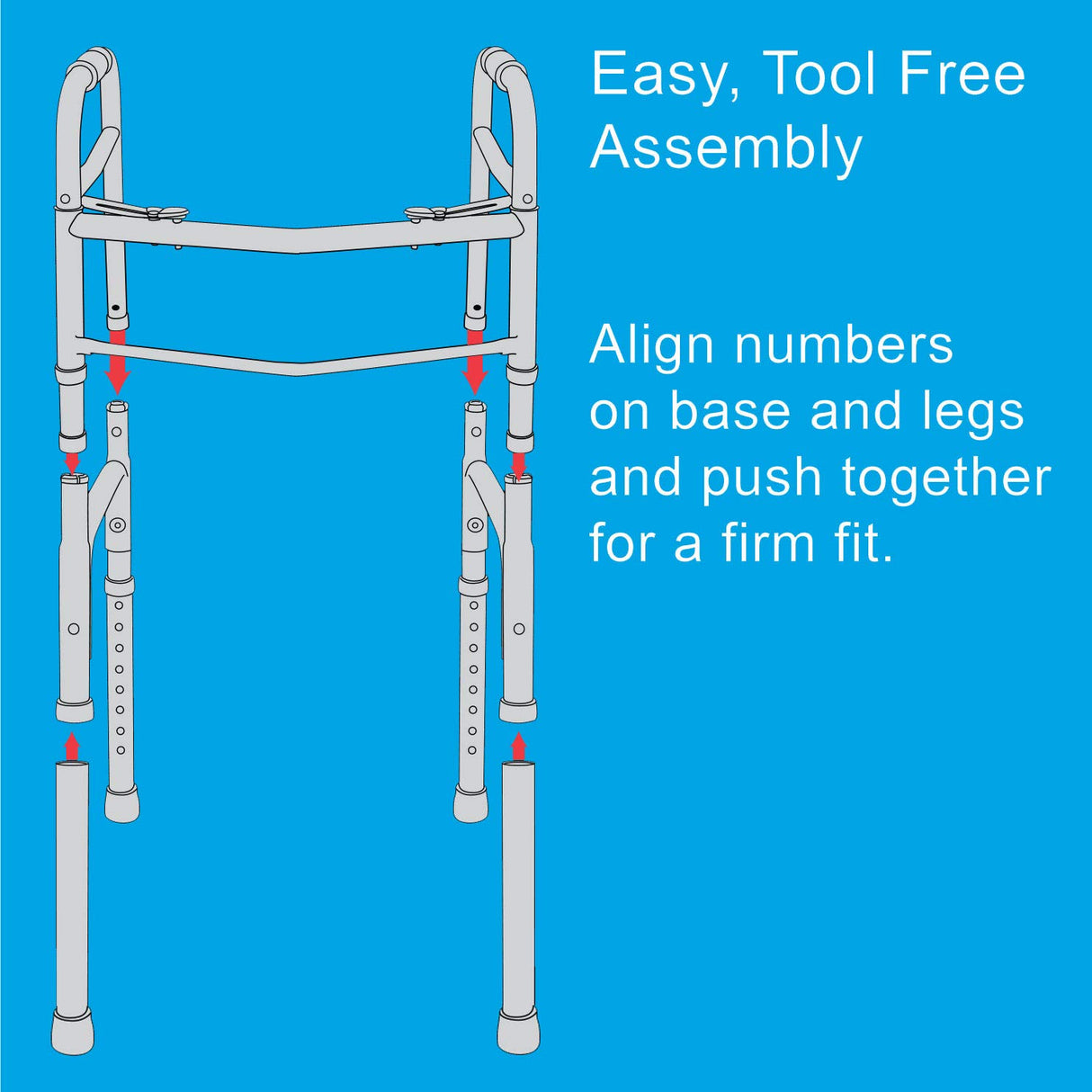 Carex Lightweight Folding Walker for Seniors, Portable Medical Walker with Adjustable Height, 30-37 Inches, Mobility Aid for Adults, Elderly, and Handicapped, Foldable, Stainless Steel Frame