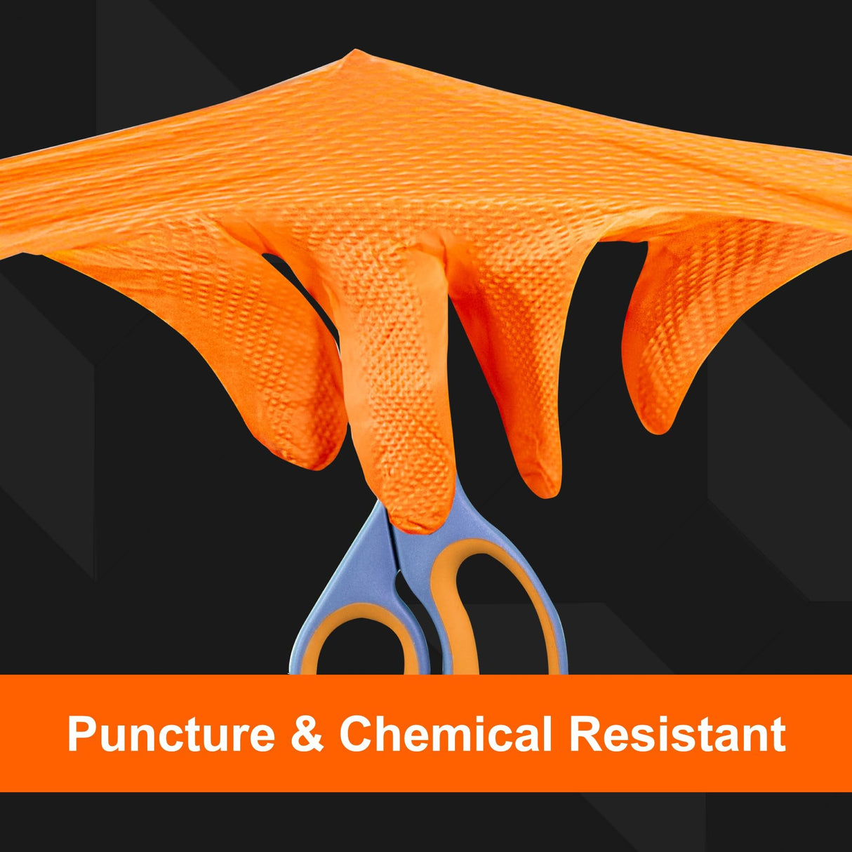 GLOVEWORKS 8 Mil Orange Nitrile Disposable Gloves Heavy Duty Industrial RDT for Mechanic and Automotive, XL Box of 100