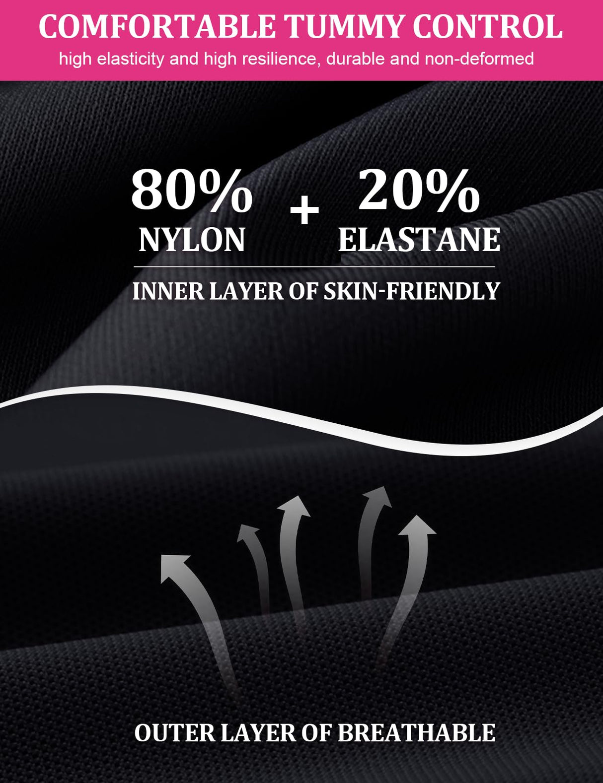 SHAPSHE Waist Trainer for Women, Tummy Control Sports Girdle, Workout Body Shaper with Adjustable Shoulder Strap Black