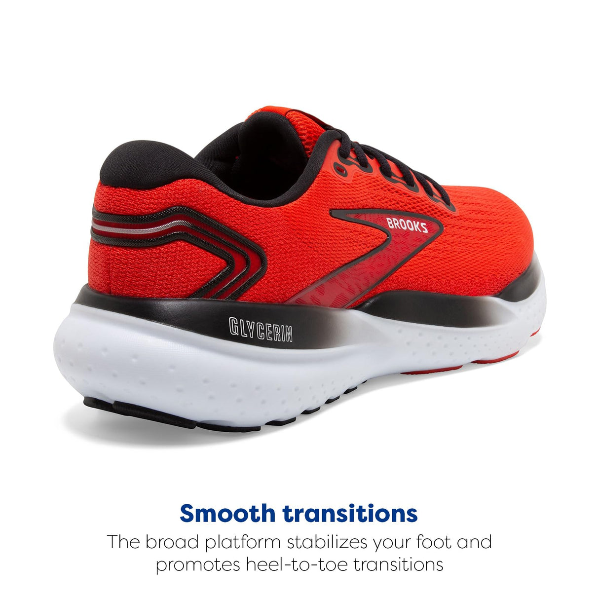 Brooks Men’s Glycerin 21 Neutral Running Shoe - Grenadine/Salsa/Black - 10 Medium