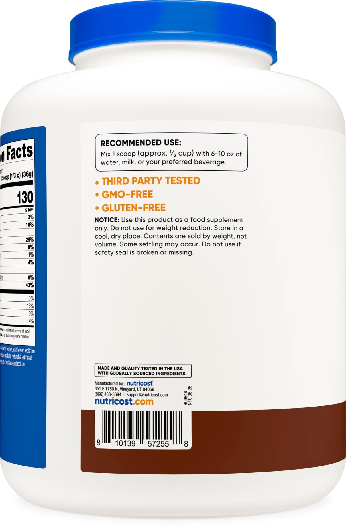 Nutricost Whey Protein Concentrate (Chocolate) 5LBS