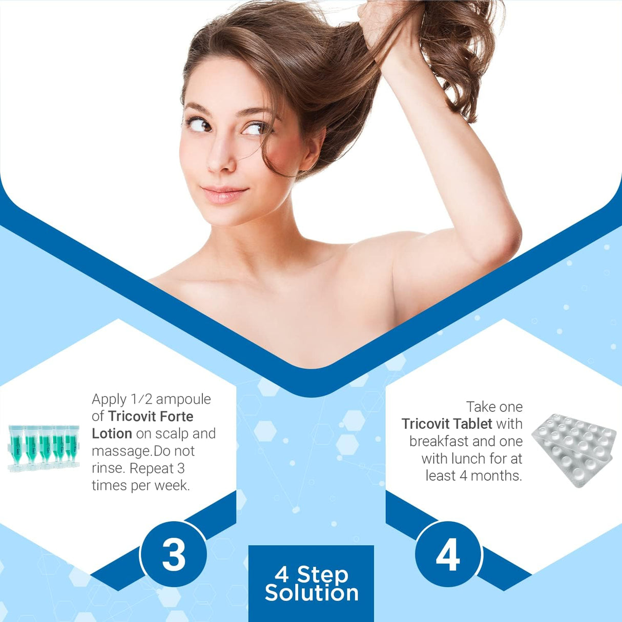 Tricovit Hair Growth Supplement - Nail & Hair Health Vitamins with Amino Acids, Minerals & Antioxidants - Dermatologist-Formulated & Gluten-Free Vitamins and Supplements for Women & Men (60 tablets)