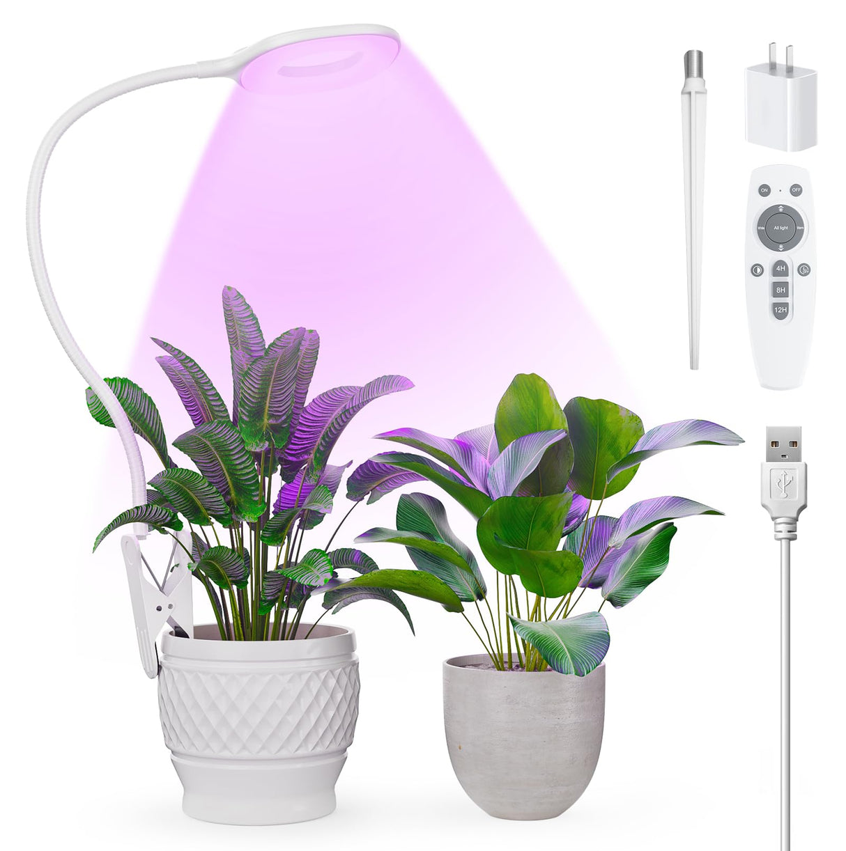 Clip On Full Spectrum LED Grow Light for Indoor Plants