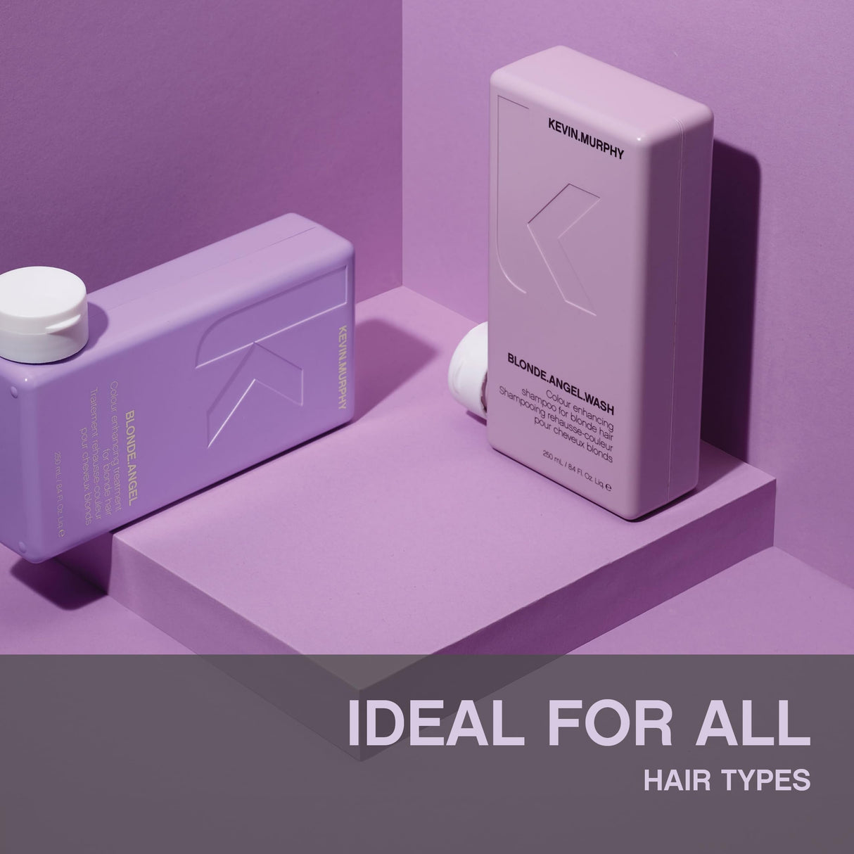 KEVIN.MURPHY BLONDE.ANGEL.WASH - Blonde Shampoo - Purple Shampoo for Blonde & Grey Hair - Colour Enhancement Hair Care - Colour Safe - Paraben & Sulphate Free - 1000 mL / 33.8 fl oz