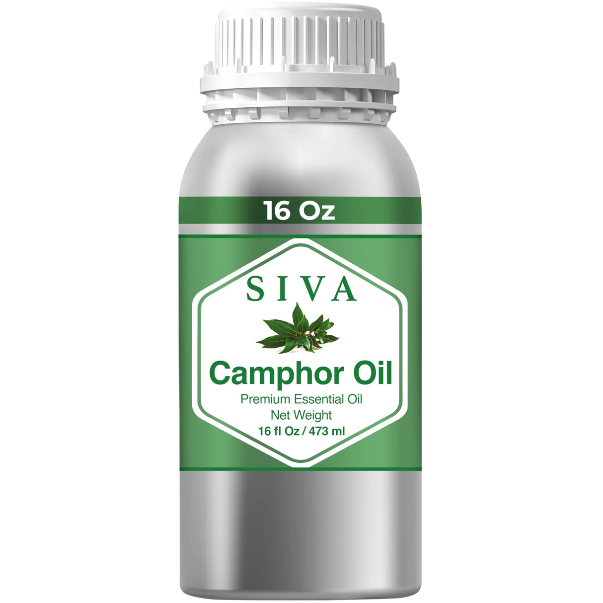 Siva Camphor Essential Oil - 16 Fl Oz – Natural Camphor Oil - for Diffuser, Face, Skin Care, Aromatherapy, Hair Care, Scalp and Body Massage