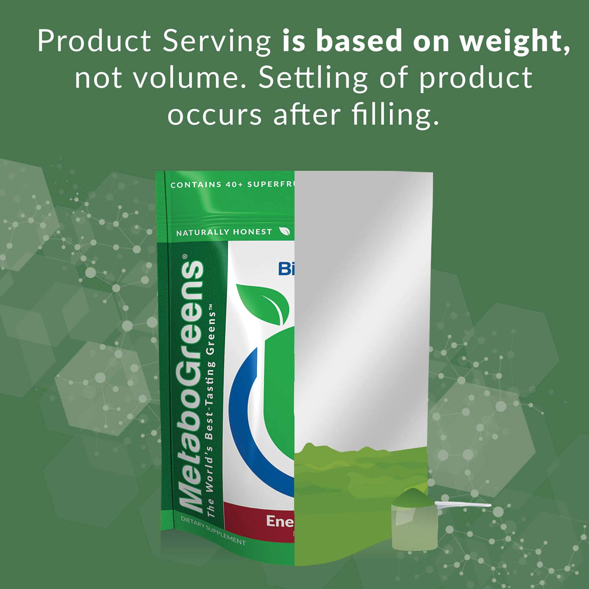 BioTrust Metabo Greens Superfood Powder - Super Greens Powder, Fruit & Veggie Blend with Clinically Studied Spectra - Non GMO, Soy Free, Gluten Free, Dairy Free, Energizing Berry Flavor (30 Servings)