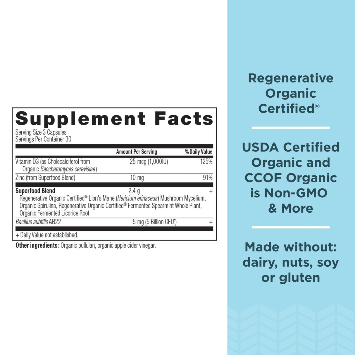 Ancient Nutrition Gut Health Supplement, Regenerative Organic Certified Leaky Gut Capsules, Formulated with Lion’s Mane, Fermented Licorice Root and Spearmint, Gluten Free, Paleo and Keto Friendly, 90