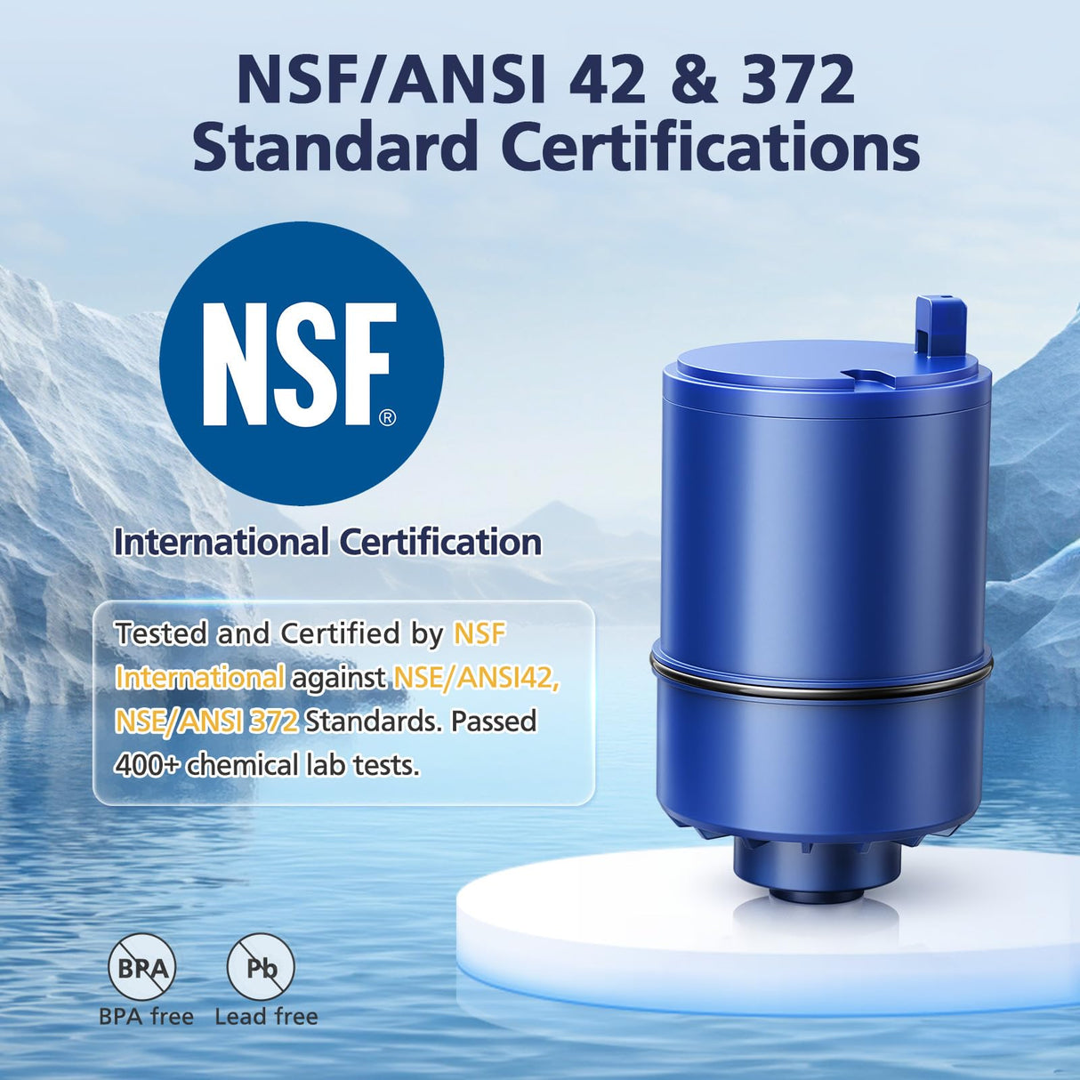 6 Pack Water Filter Replacement Compatible with All PURยฎ, PURยฎPLUS Faucet Filtrat-ion Systems, RF-9999ยฎ Faucet Water Filter, High Efficiency Filtration and 18-Month Value, NSF Certified, Blue