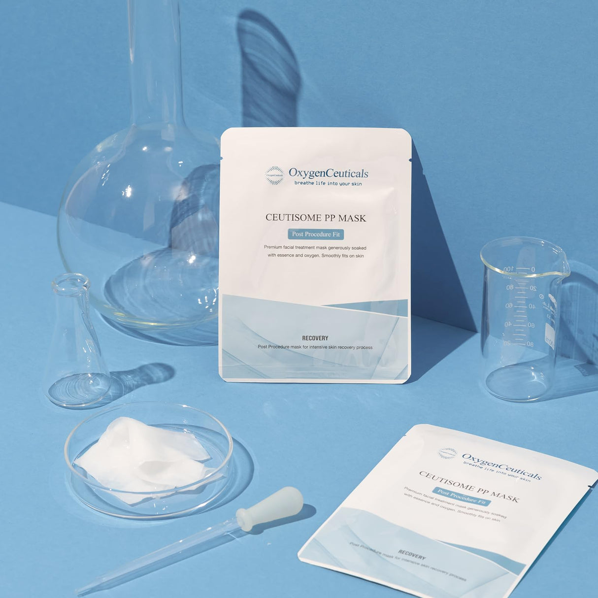 OxygenCeuticals Ceutisome PP Mask – PDRN Post-Procedure Facial Sheet Mask for Soothing & Skin Recovery with Salmon DNA, 6 Sheets/Box