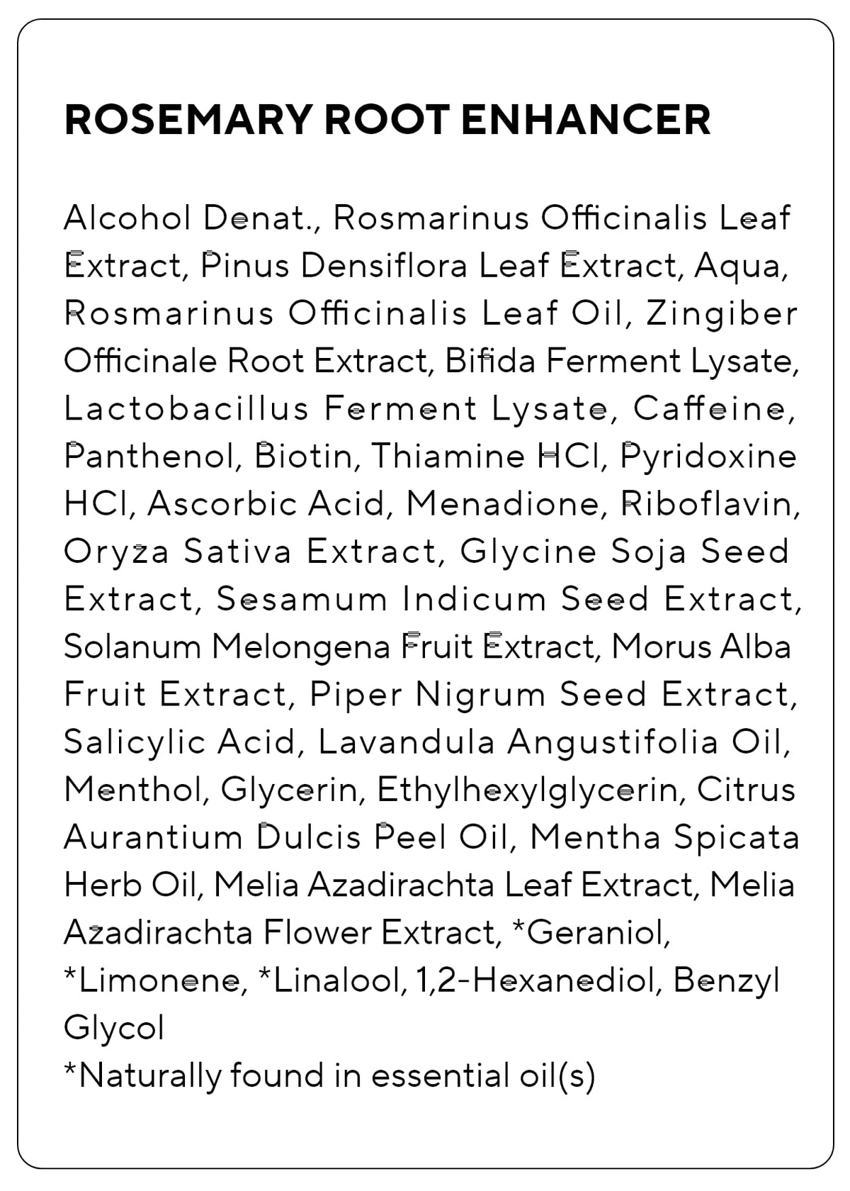 AROMATICA Rosemary Root Enhancer 100ml Net wt 3.3 fl oz.