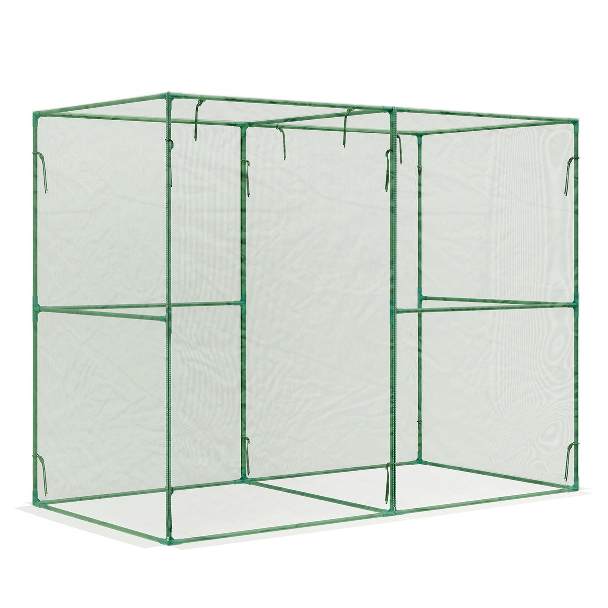BPS Crop Cages for Garden Plant, 8x4x6 Ft Plant Netting Protection Tent with Zippered Door for Plants, Raised Garden Bed Cover with Frame for Vegetables, Fruits and Flowers
